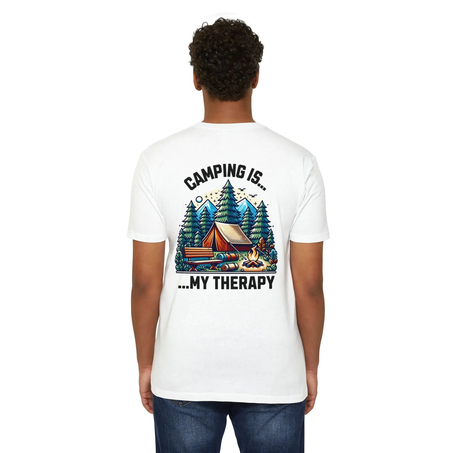 Camping Therapy Unisex T-Shirt | Nature Lover Gift | Adventure Tee | Outdoor Activities Shirt | Perfect for Camping Enthusiasts Printify