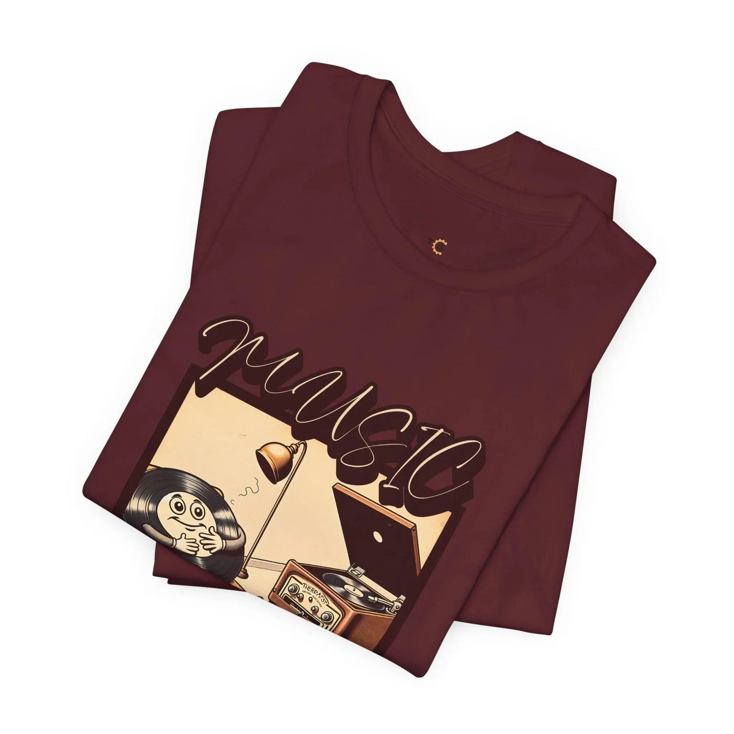 Music Therapy Unisex Tee, Casual Music Shirt, Perfect Gift for Music Lovers, Therapeutic Vibe Tee for Relaxation, Music Appreciation Printify