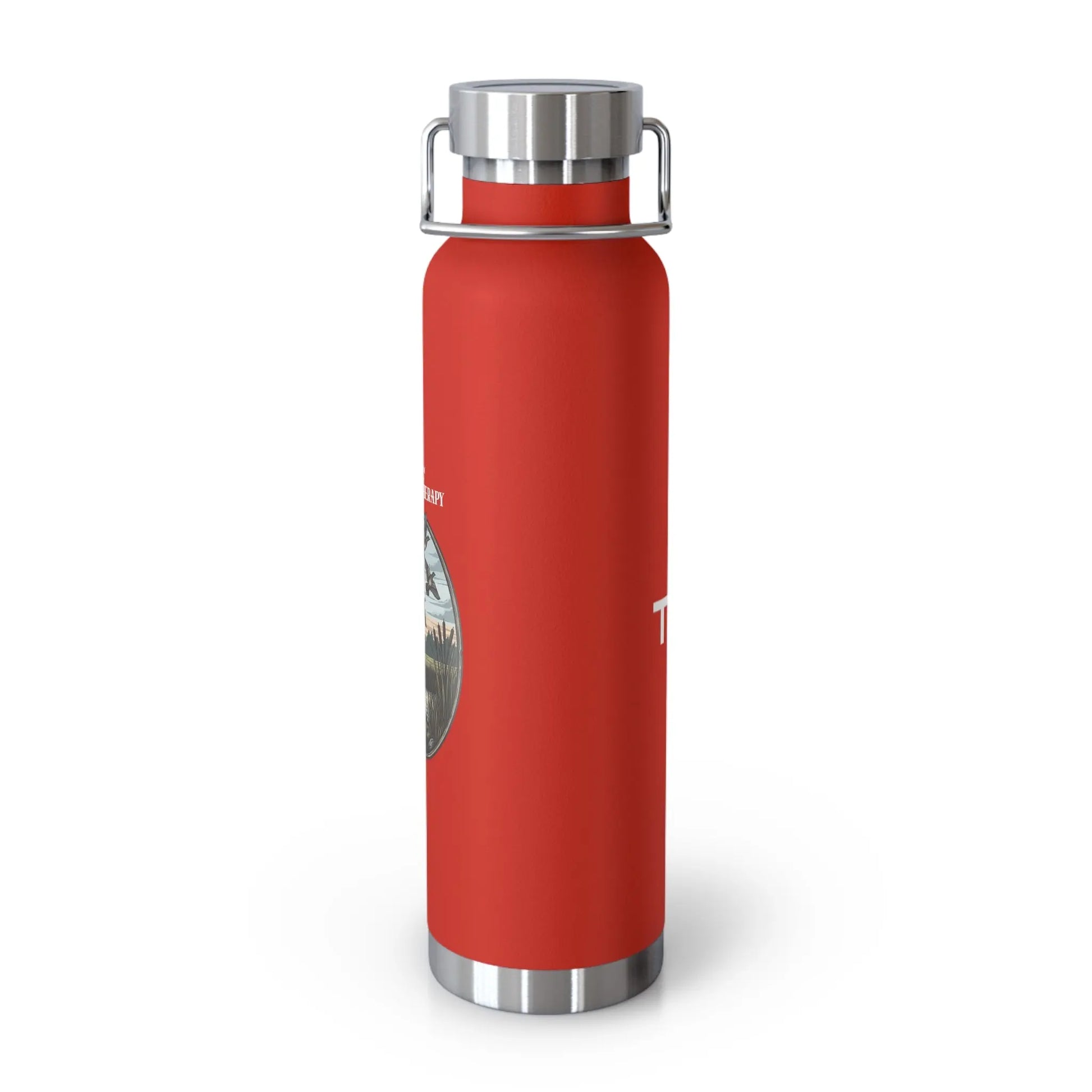 Nature-Inspired Copper Insulated Water Bottle, 22oz, Eco-Friendly Hydration, Perfect for Travel, Hiking, Outdoors, Gifts for Nature Lovers Printify