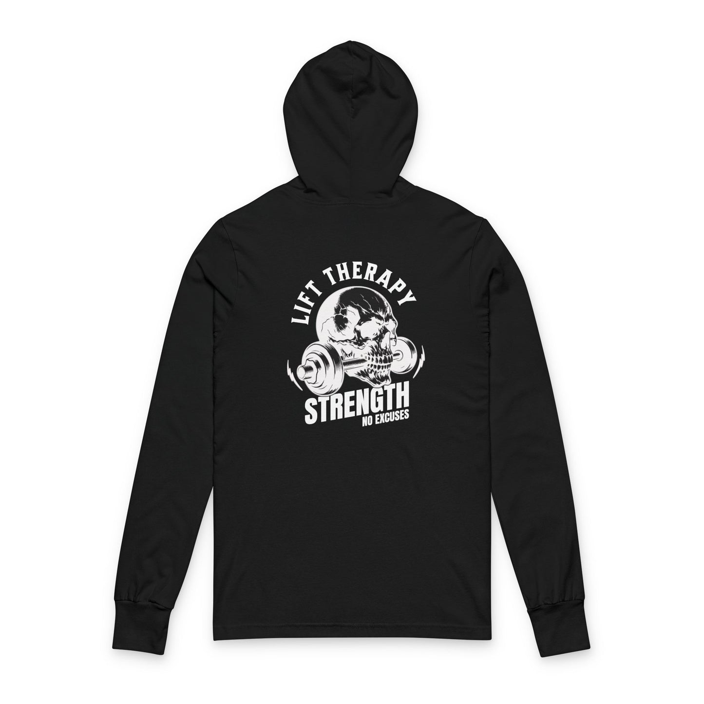 Strength Gym Hoodie — 'Lift Heavy' Skull Weightlifting Sweatshirt