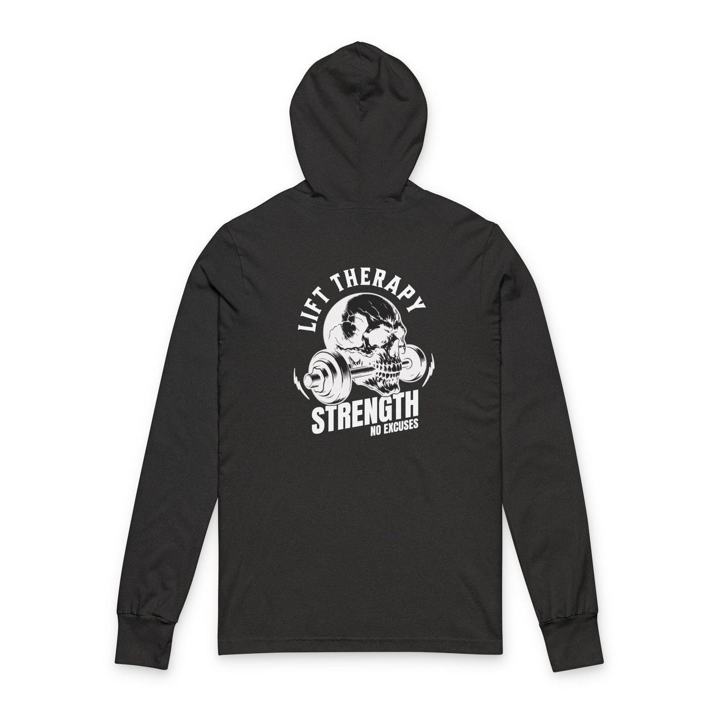 Strength Gym Hoodie — 'Lift Heavy' Skull Weightlifting Sweatshirt