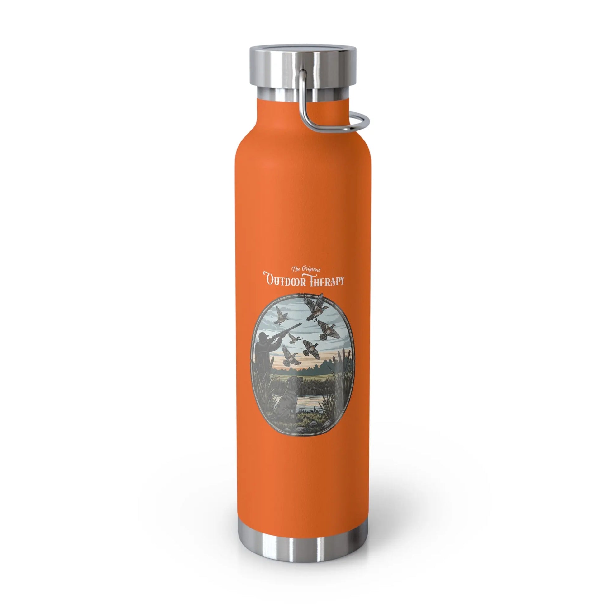 Nature-Inspired Copper Insulated Water Bottle, 22oz, Eco-Friendly Hydration, Perfect for Travel, Hiking, Outdoors, Gifts for Nature Lovers Printify