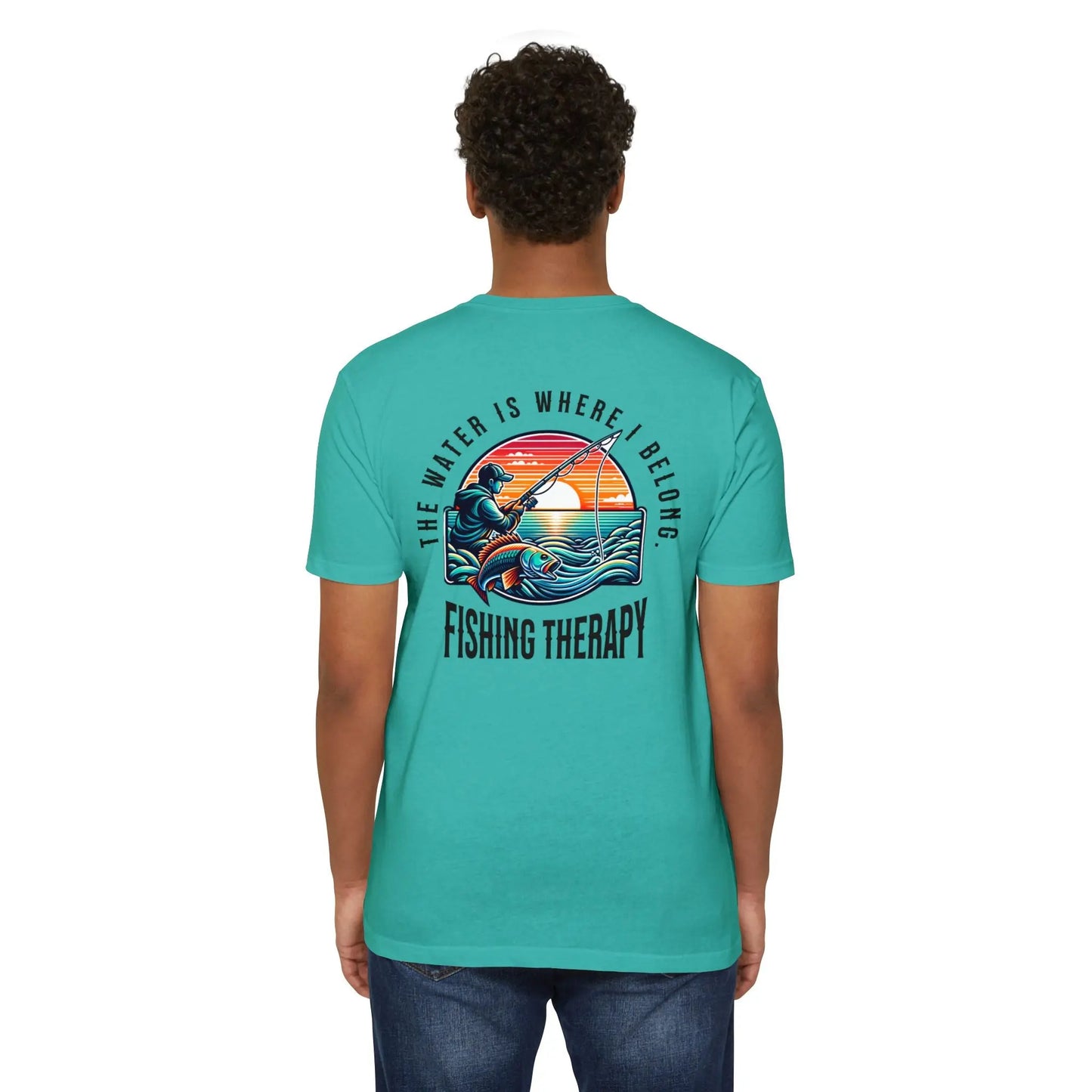 Fishing Therapy T-Shirt, Unisex Tee for Fishermen, Gift for Anglers, Summer Apparel, Outdoor Adventure Wear, Casual Fishing Shirt Printify