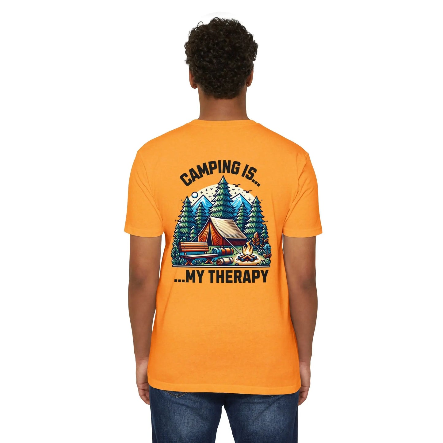 Camping Therapy Unisex T-Shirt | Nature Lover Gift | Adventure Tee | Outdoor Activities Shirt | Perfect for Camping Enthusiasts Printify