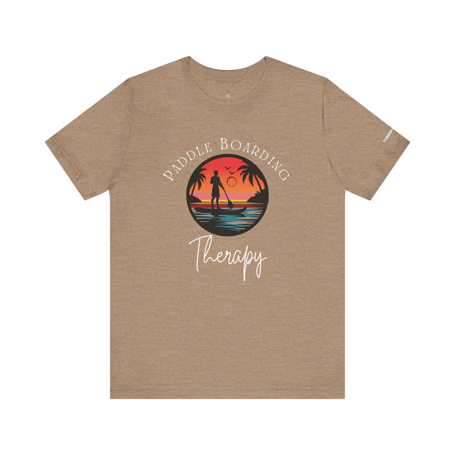 Paddle Boarding Therapy Tee, Relaxation Shirt, Beach Lover Gift, Summer Vibes Clothing, Outdoor Adventure T-Shirt, Water Sports Apparel Printify