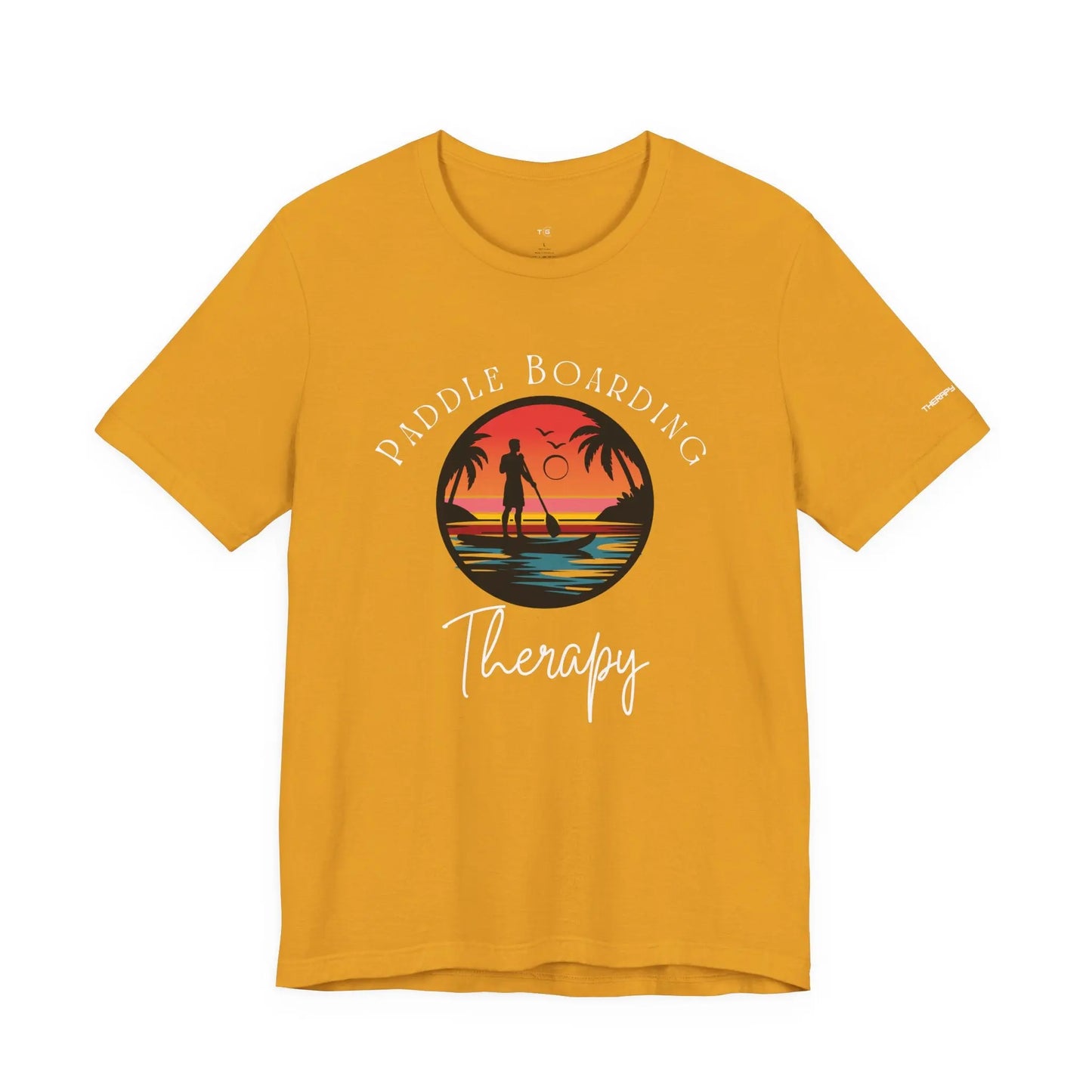 Paddle Boarding Therapy Tee, Relaxation Shirt, Beach Lover Gift, Summer Vibes Clothing, Outdoor Adventure T-Shirt, Water Sports Apparel Printify