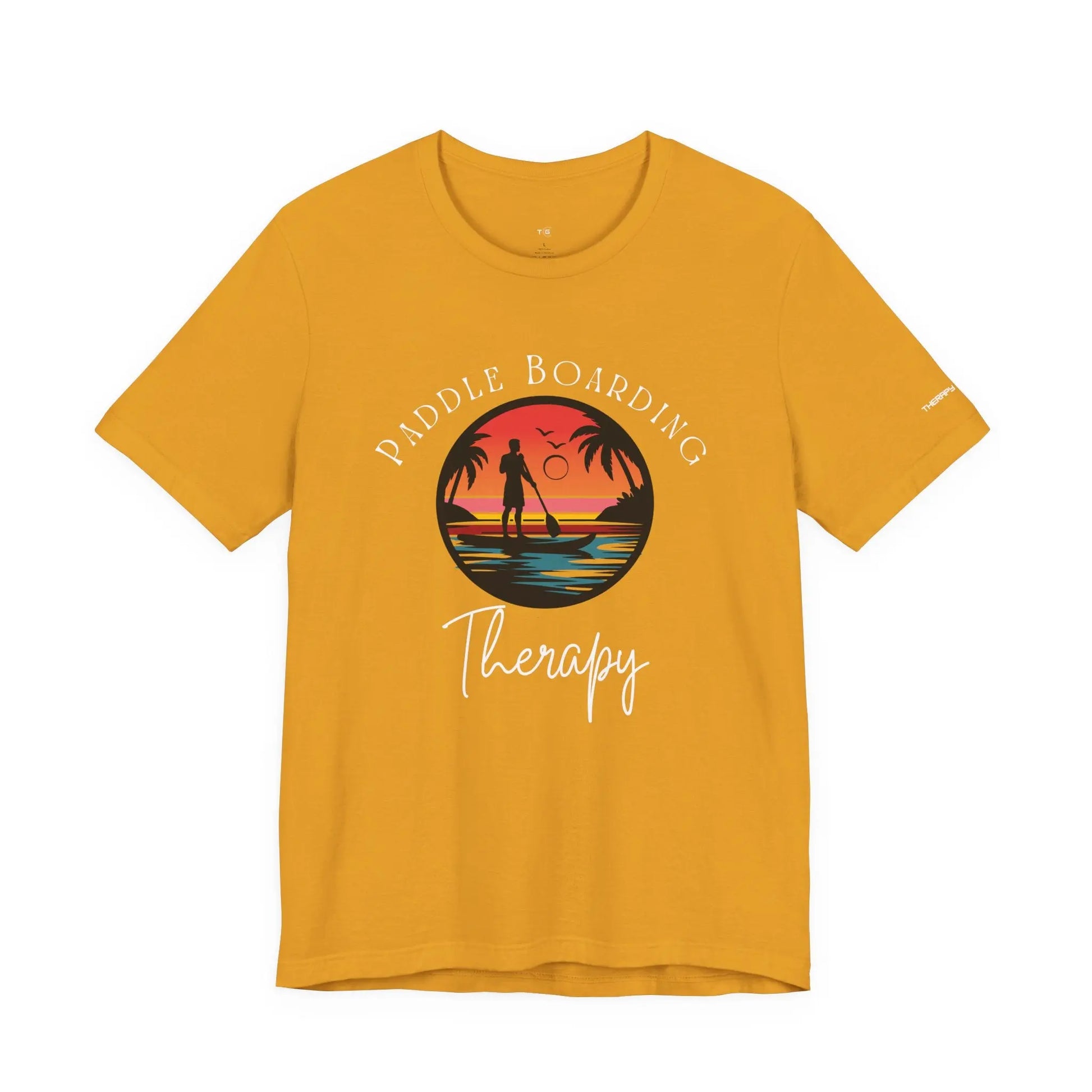 Paddle Boarding Therapy Tee, Relaxation Shirt, Beach Lover Gift, Summer Vibes Clothing, Outdoor Adventure T-Shirt, Water Sports Apparel Printify