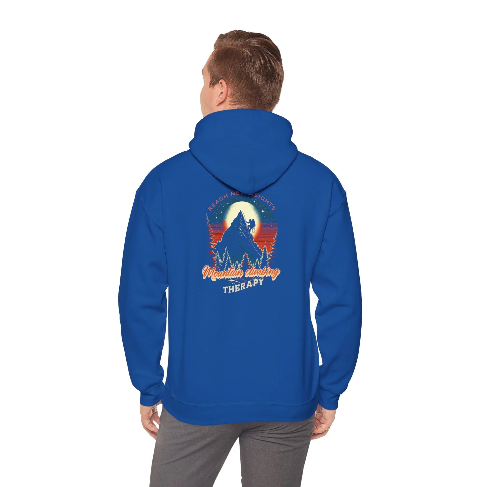 Outdoor Adventure Therapy Hoodie, Motivational Sweatshirt, Gift for Hikers, Camping Apparel, Cozy Casual Wear Printify