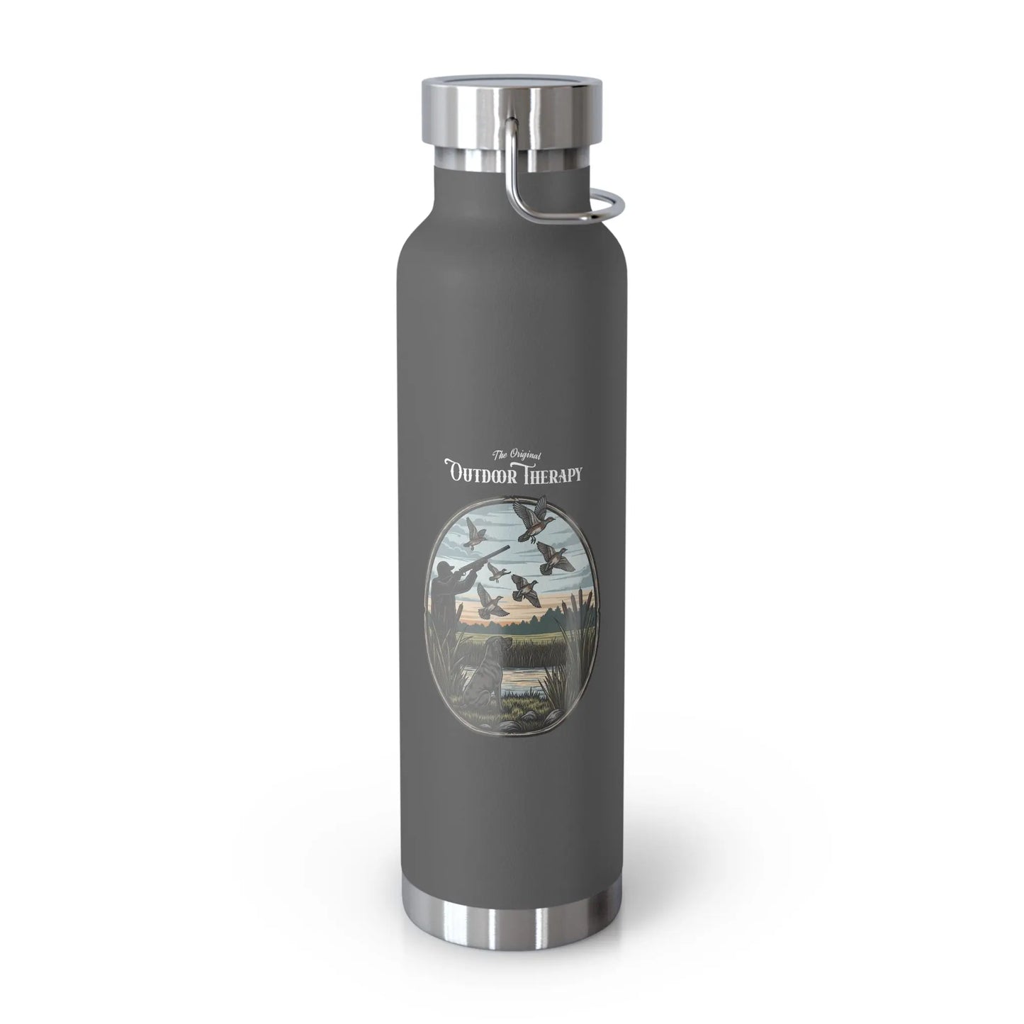 Nature-Inspired Copper Insulated Water Bottle, 22oz, Eco-Friendly Hydration, Perfect for Travel, Hiking, Outdoors, Gifts for Nature Lovers Printify