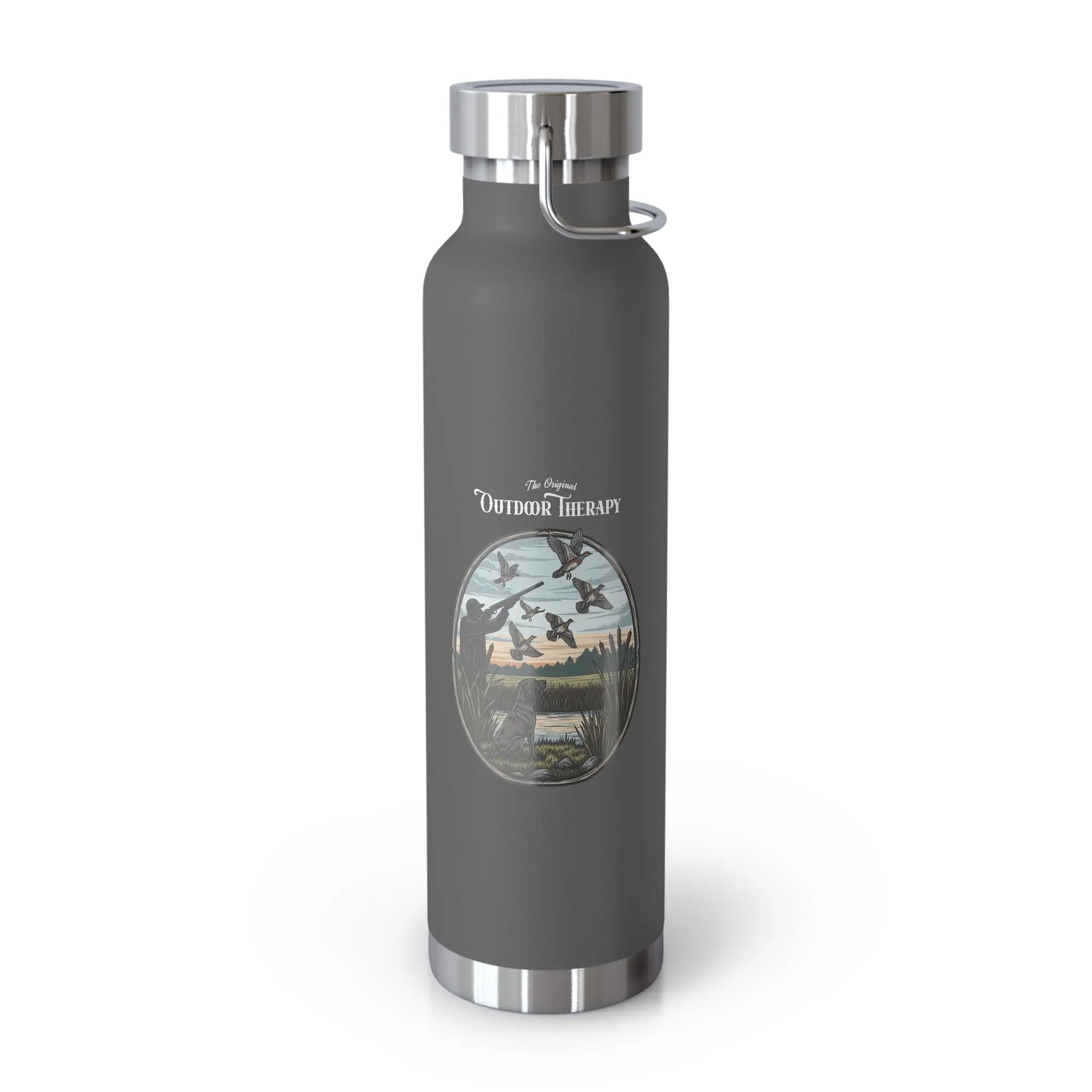 Nature-Inspired Copper Insulated Water Bottle, 22oz, Eco-Friendly Hydration, Perfect for Travel, Hiking, Outdoors, Gifts for Nature Lovers Printify