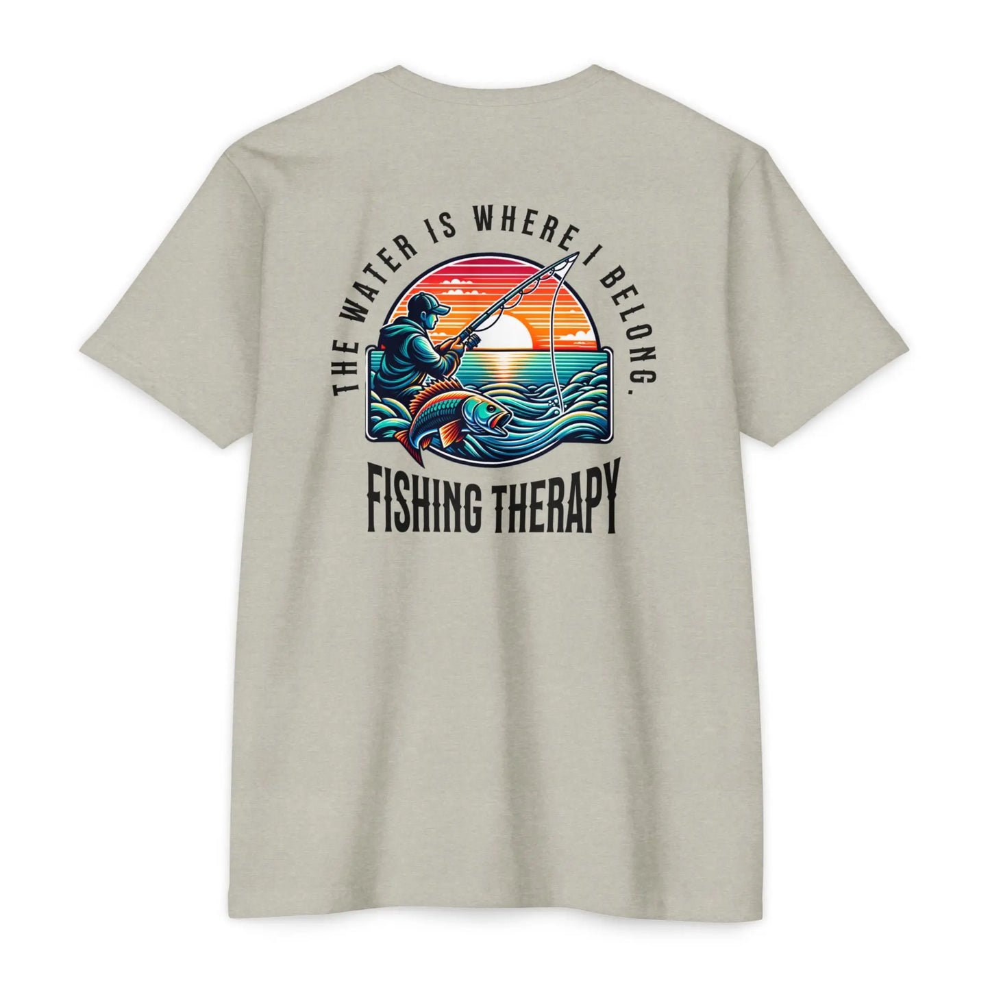 Fishing Therapy T-Shirt, Unisex Tee for Fishermen, Gift for Anglers, Summer Apparel, Outdoor Adventure Wear, Casual Fishing Shirt Printify