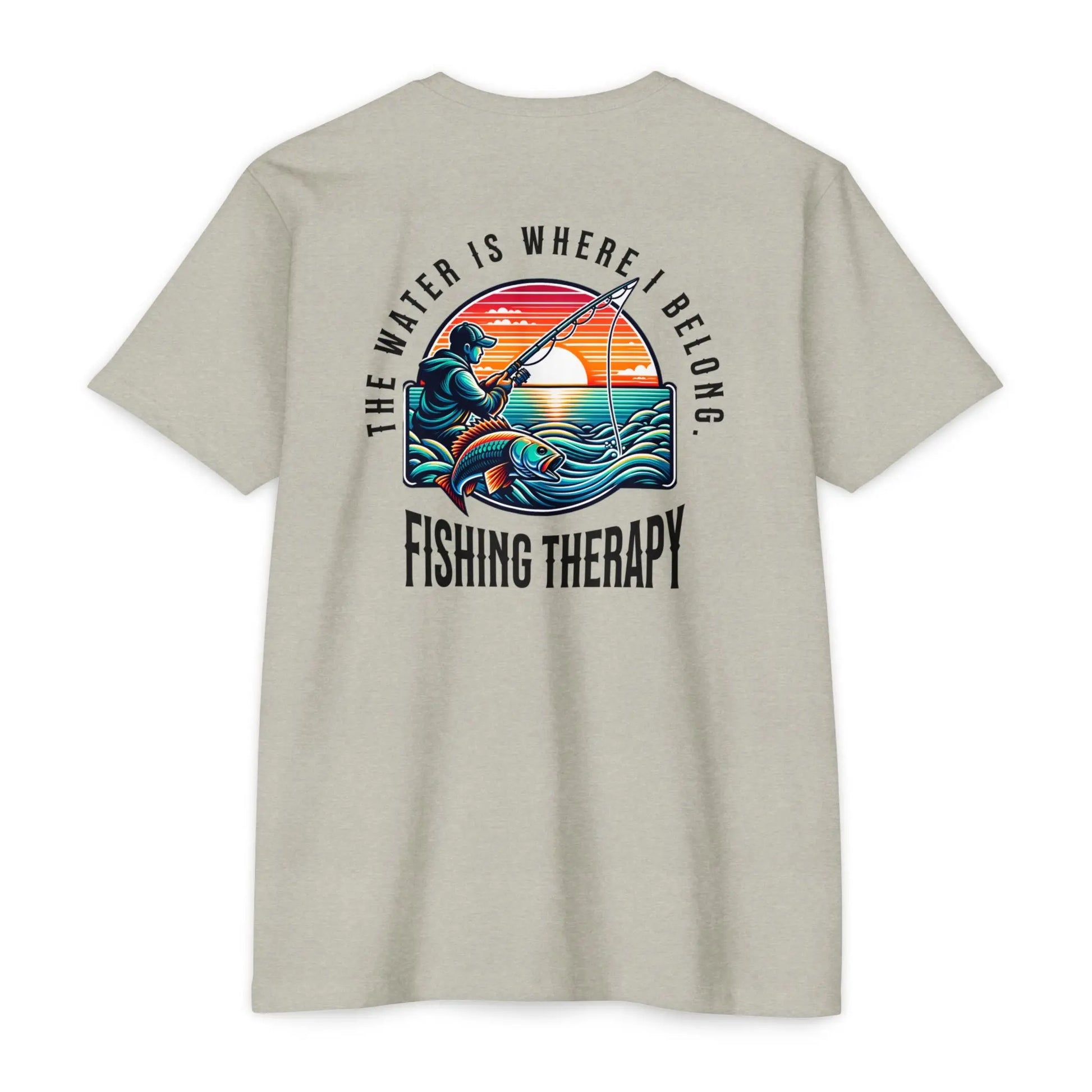 Fishing Therapy T-Shirt, Unisex Tee for Fishermen, Gift for Anglers, Summer Apparel, Outdoor Adventure Wear, Casual Fishing Shirt Printify