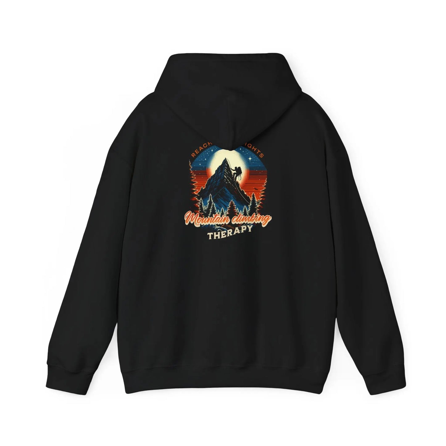 Outdoor Adventure Therapy Hoodie, Motivational Sweatshirt, Gift for Hikers, Camping Apparel, Cozy Casual Wear Printify