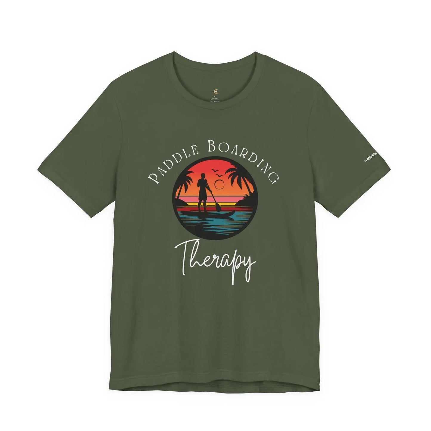 Paddle Boarding Therapy Tee, Relaxation Shirt, Beach Lover Gift, Summer Vibes Clothing, Outdoor Adventure T-Shirt, Water Sports Apparel Printify