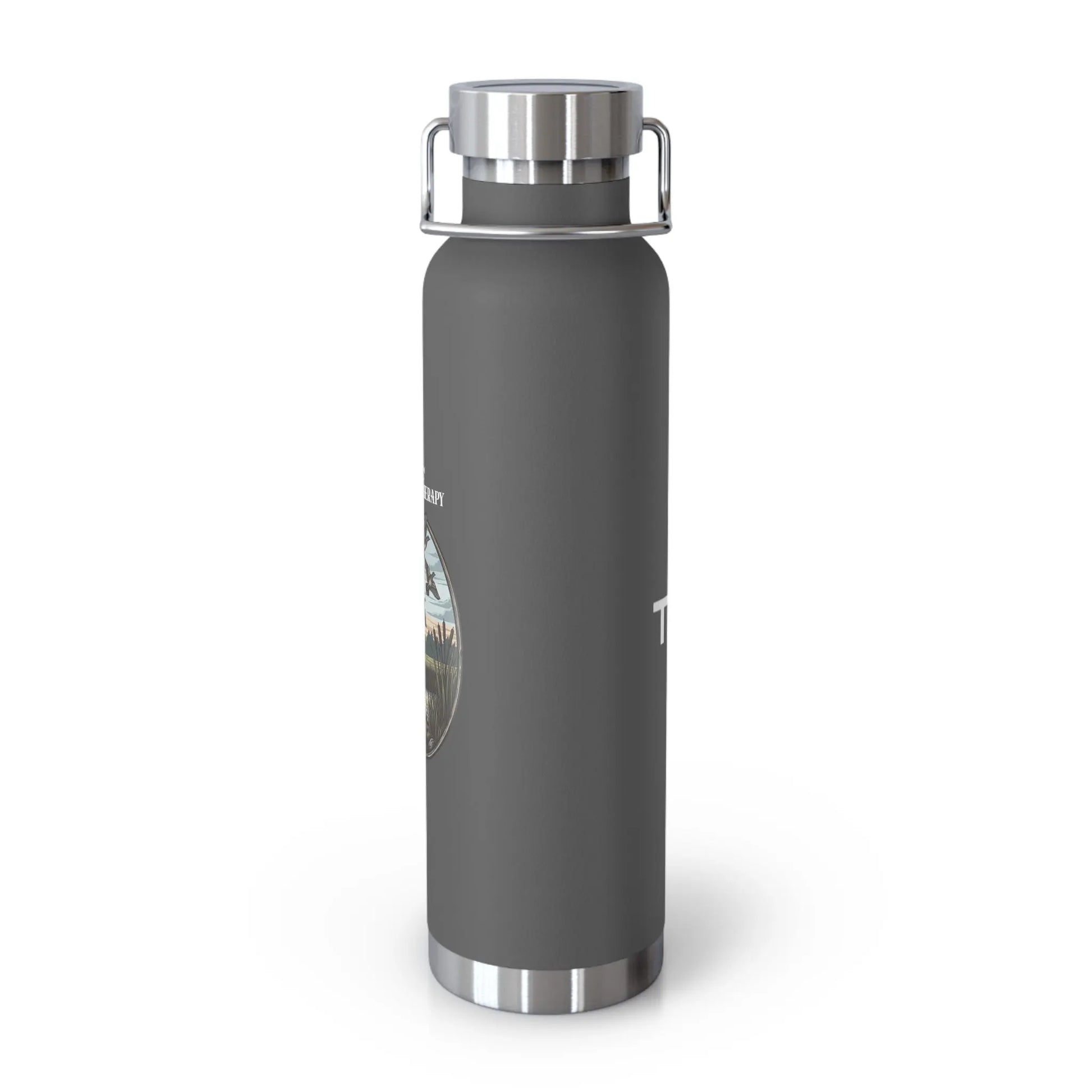 Nature-Inspired Copper Insulated Water Bottle, 22oz, Eco-Friendly Hydration, Perfect for Travel, Hiking, Outdoors, Gifts for Nature Lovers Printify
