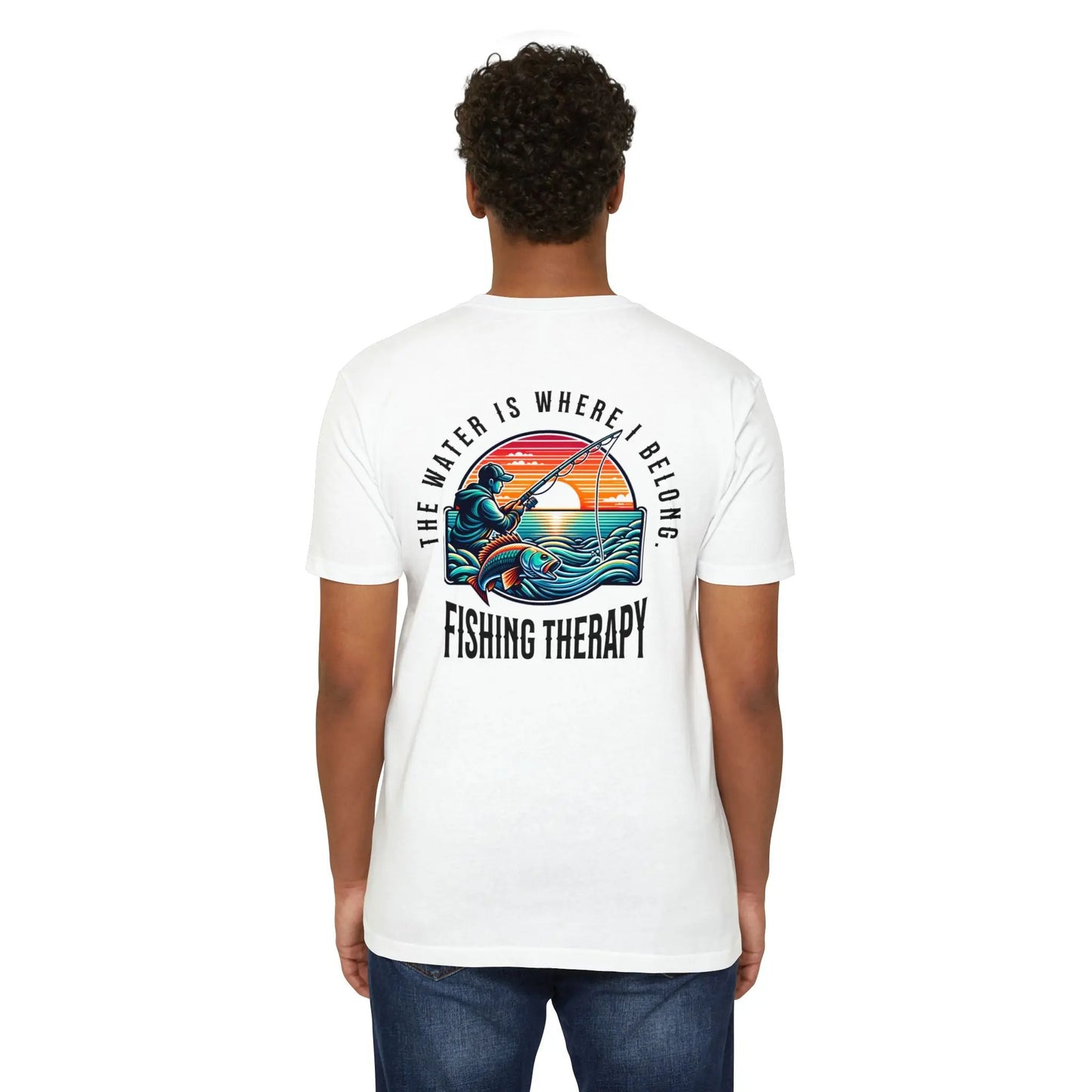 Fishing Therapy T-Shirt, Unisex Tee for Fishermen, Gift for Anglers, Summer Apparel, Outdoor Adventure Wear, Casual Fishing Shirt Printify