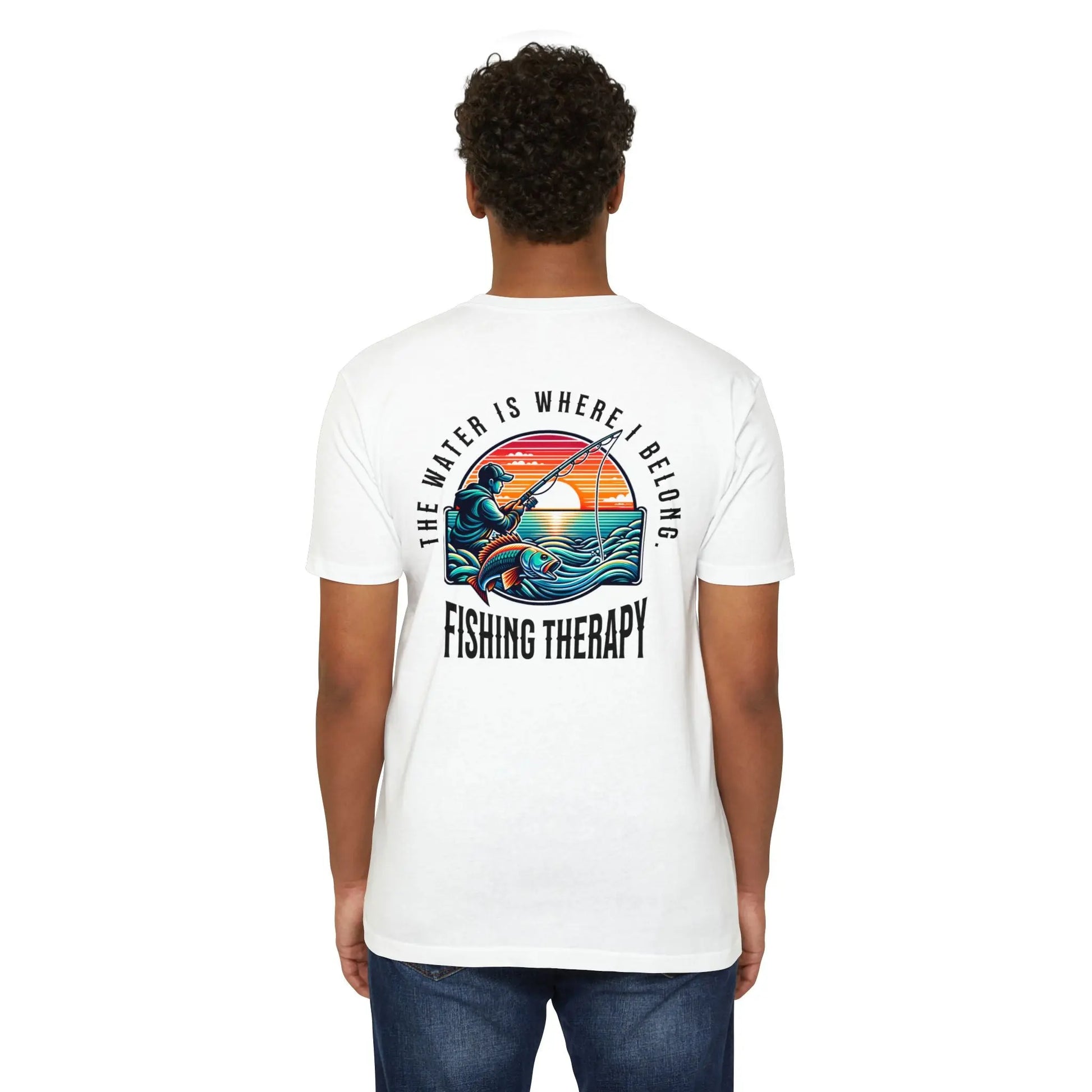 Fishing Therapy T-Shirt, Unisex Tee for Fishermen, Gift for Anglers, Summer Apparel, Outdoor Adventure Wear, Casual Fishing Shirt Printify
