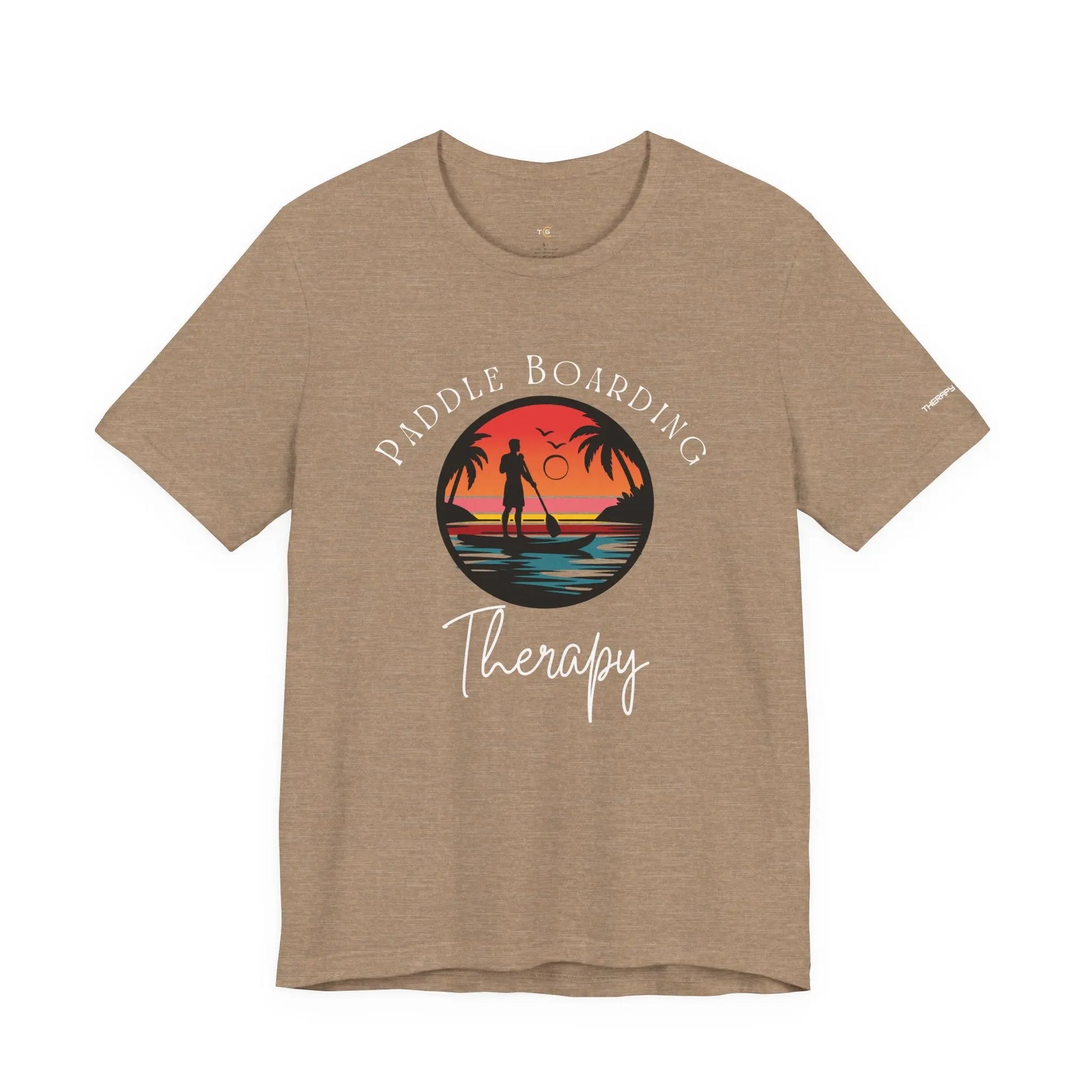 Paddle Boarding Therapy Tee, Relaxation Shirt, Beach Lover Gift, Summer Vibes Clothing, Outdoor Adventure T-Shirt, Water Sports Apparel Printify
