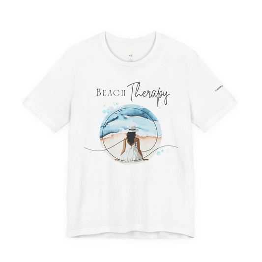 Beach Therapy Tee, Summer T-Shirt, Relaxation Shirt, Beach Vibes Apparel, Vacation Wear, Travel Clothes Printify