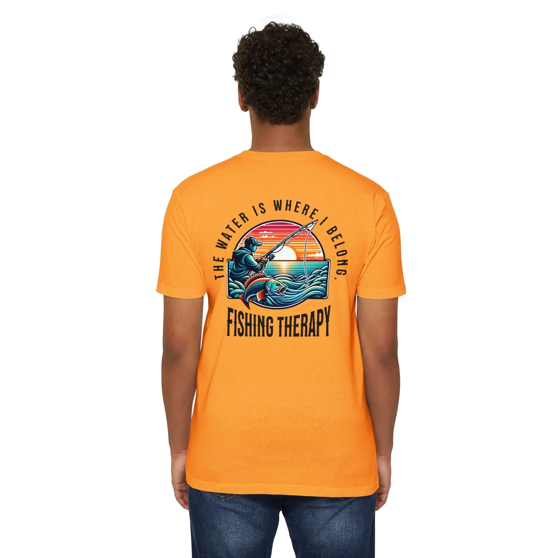 Fishing Therapy T-Shirt, Unisex Tee for Fishermen, Gift for Anglers, Summer Apparel, Outdoor Adventure Wear, Casual Fishing Shirt Printify