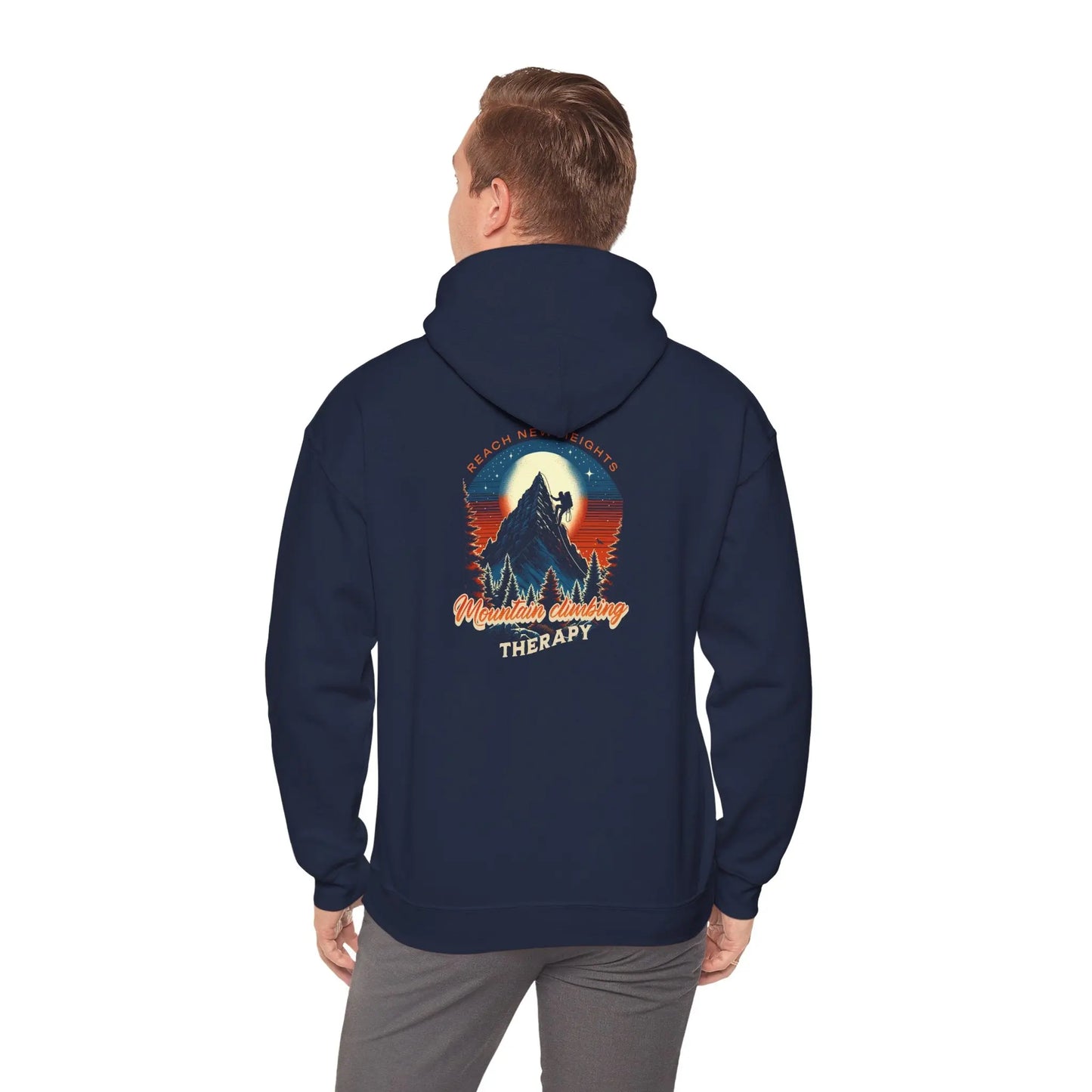 Outdoor Adventure Therapy Hoodie, Motivational Sweatshirt, Gift for Hikers, Camping Apparel, Cozy Casual Wear Printify