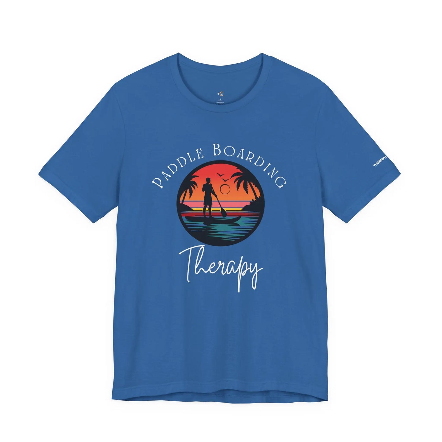 Paddle Boarding Therapy Tee, Relaxation Shirt, Beach Lover Gift, Summer Vibes Clothing, Outdoor Adventure T-Shirt, Water Sports Apparel Printify