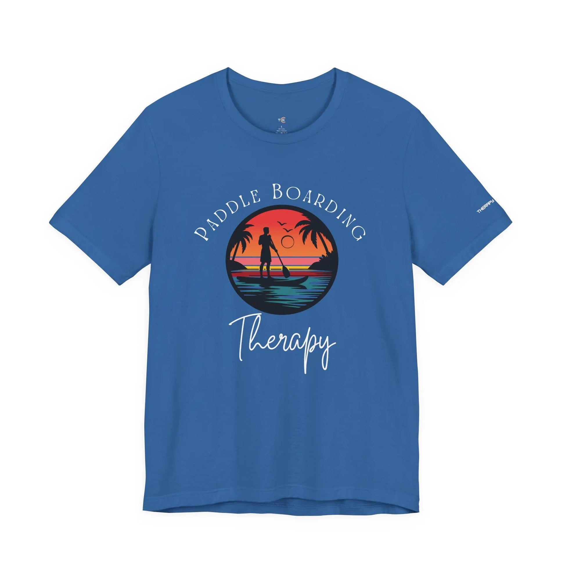 Paddle Boarding Therapy Tee, Relaxation Shirt, Beach Lover Gift, Summer Vibes Clothing, Outdoor Adventure T-Shirt, Water Sports Apparel Printify