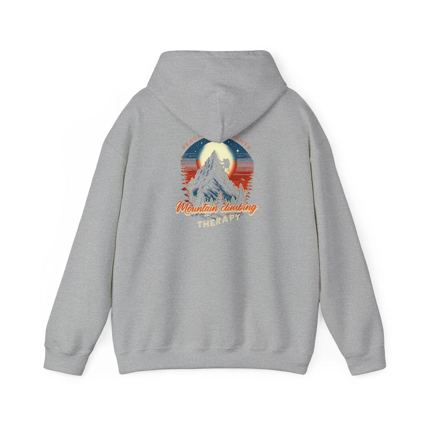 Outdoor Adventure Therapy Hoodie, Motivational Sweatshirt, Gift for Hikers, Camping Apparel, Cozy Casual Wear Printify