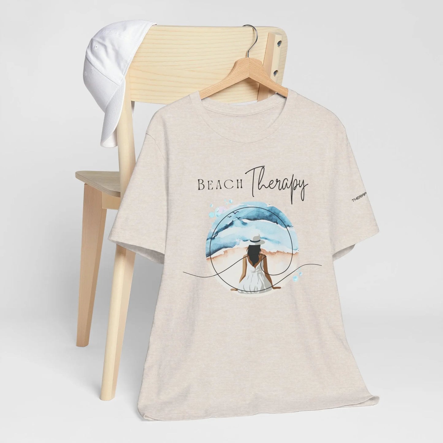 Beach Therapy Tee, Summer T-Shirt, Relaxation Shirt, Beach Vibes Apparel, Vacation Wear, Travel Clothes Printify