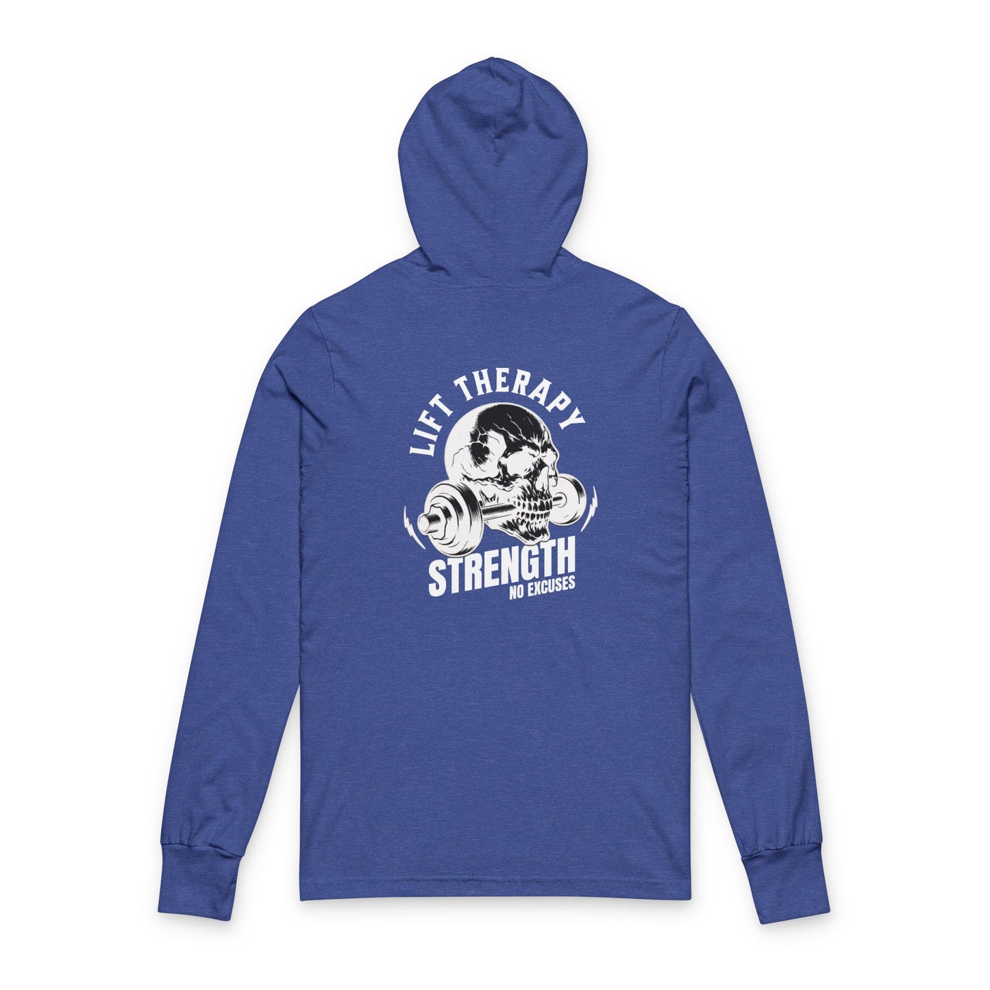 Strength Gym Hoodie — 'Lift Heavy' Skull Weightlifting Sweatshirt