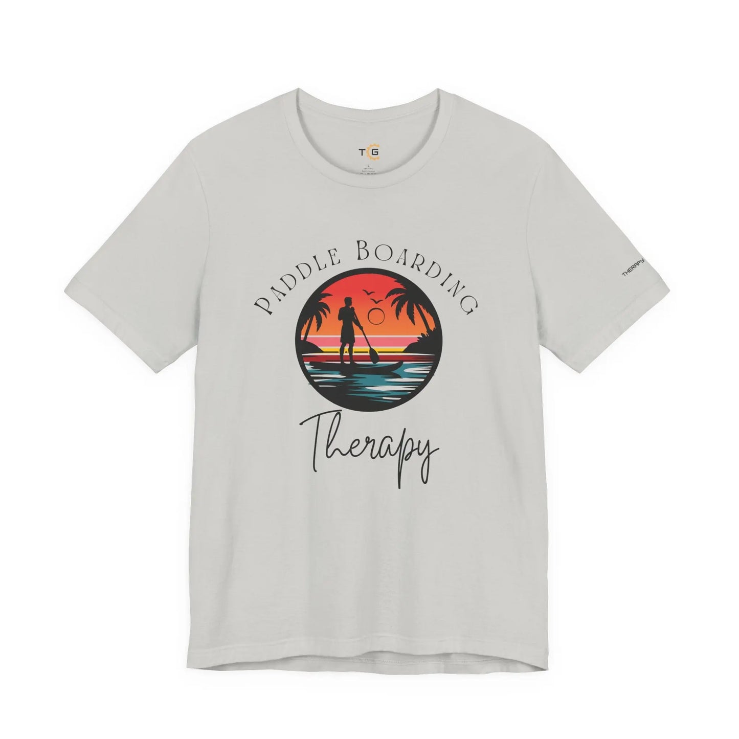 Paddle Boarding Therapy Tee, Relaxation Shirt, Beach Lover Gift, Summer Vibes Clothing, Outdoor Adventure T-Shirt, Water Sports Apparel Printify