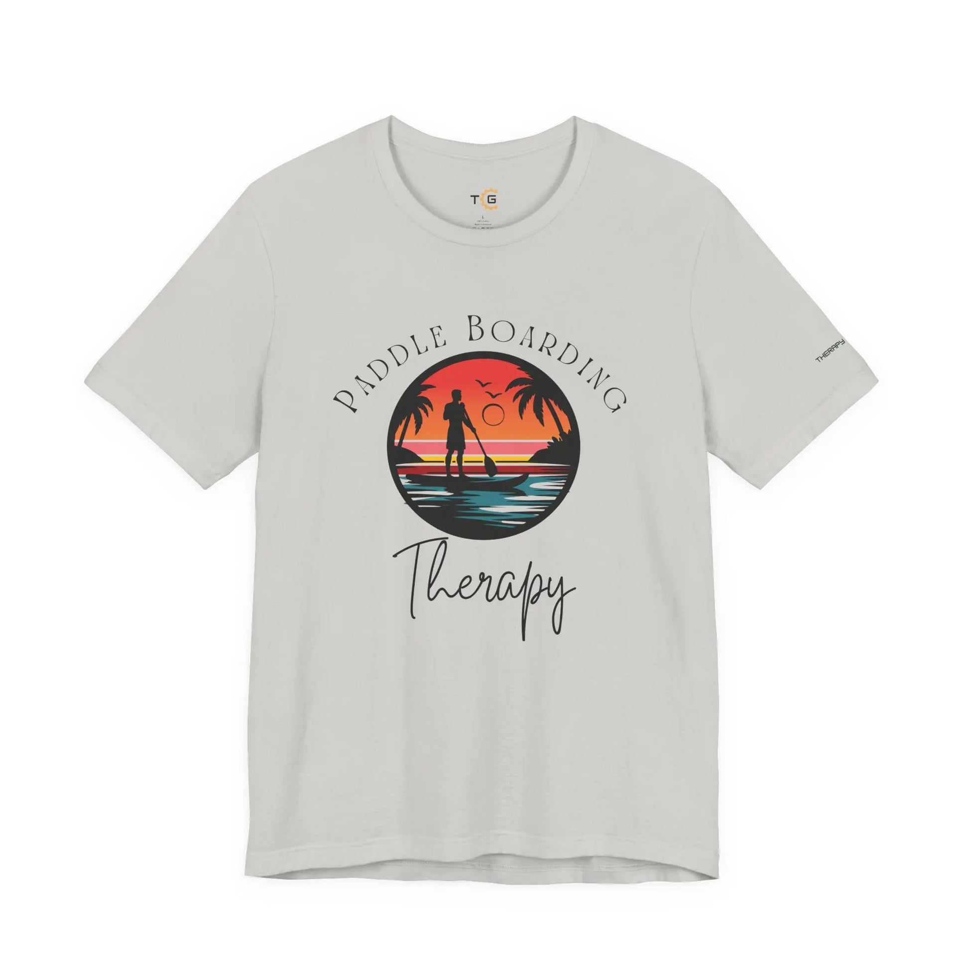 Paddle Boarding Therapy Tee, Relaxation Shirt, Beach Lover Gift, Summer Vibes Clothing, Outdoor Adventure T-Shirt, Water Sports Apparel Printify