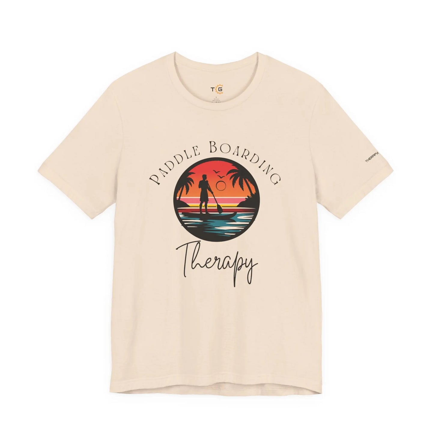 Paddle Boarding Therapy Tee, Relaxation Shirt, Beach Lover Gift, Summer Vibes Clothing, Outdoor Adventure T-Shirt, Water Sports Apparel Printify