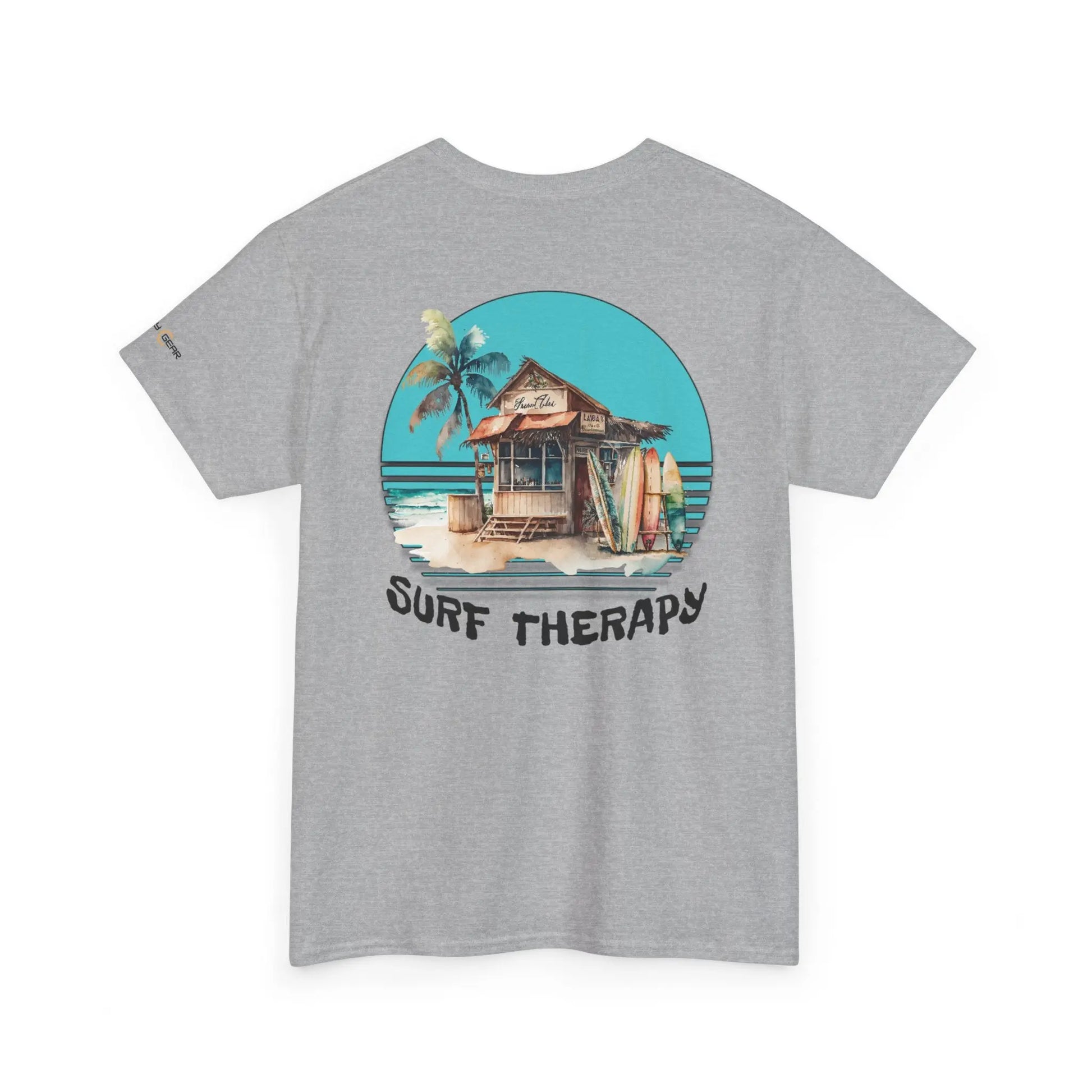Surf Therapy Unisex Heavy Cotton Tee - Beach Vibes Clothing, Summer Casual Wear, Gift for Surfers Printify