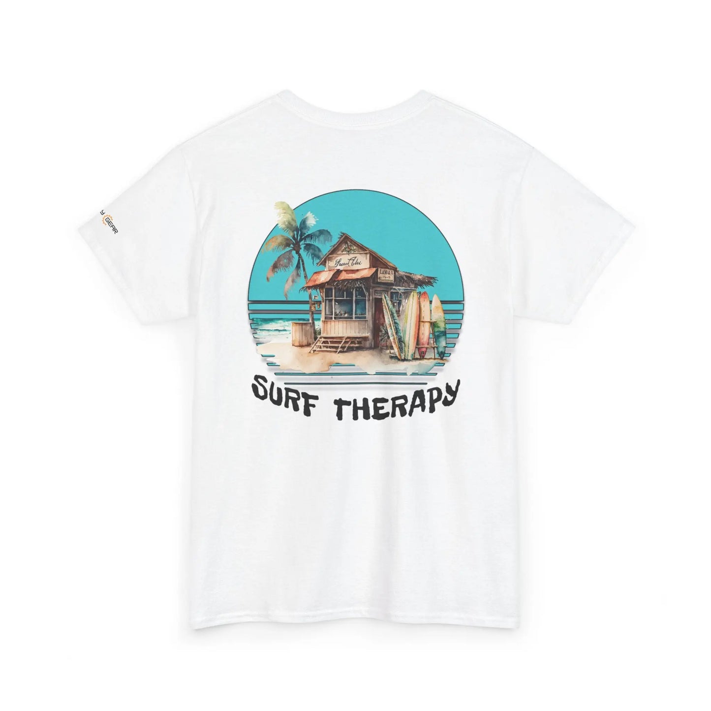 Surf Therapy Unisex Heavy Cotton Tee - Beach Vibes Clothing, Summer Casual Wear, Gift for Surfers Printify