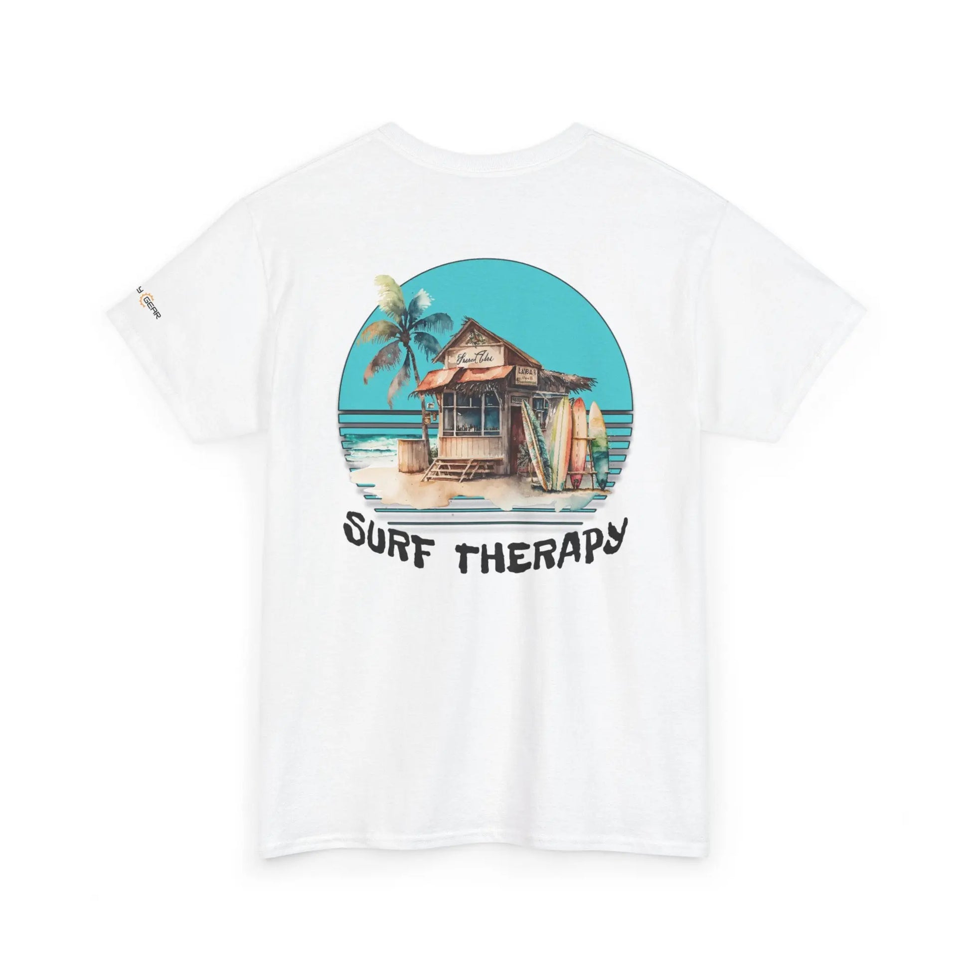 Surf Therapy Unisex Heavy Cotton Tee - Beach Vibes Clothing, Summer Casual Wear, Gift for Surfers Printify