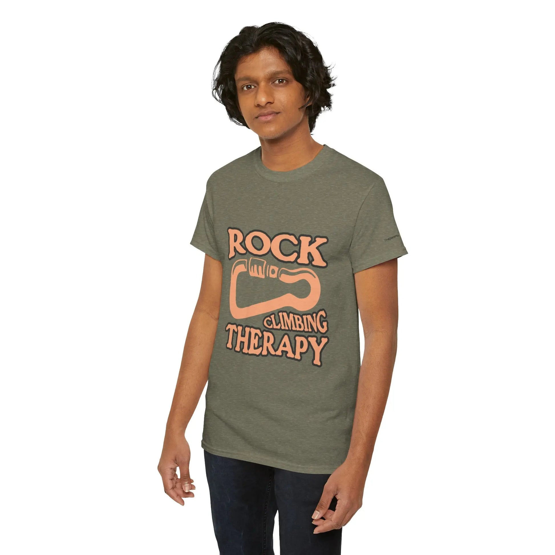 Rock Climbing Therapy Tee, Climber T-Shirt, Outdoor Enthusiast Gift, Adventure Apparel, Sport Shirt, Motivational Climbing Top Printify