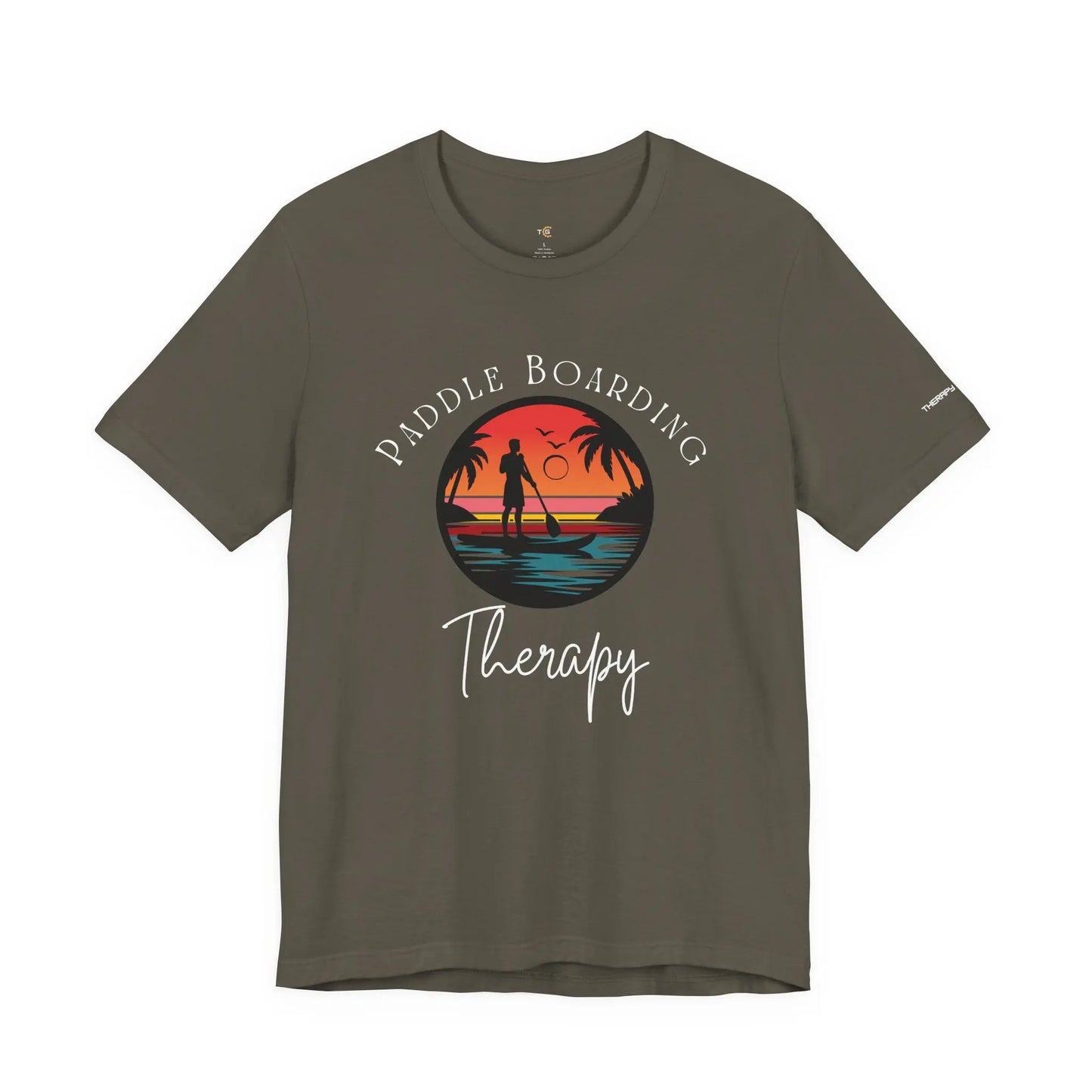 Paddle Boarding Therapy Tee, Relaxation Shirt, Beach Lover Gift, Summer Vibes Clothing, Outdoor Adventure T-Shirt, Water Sports Apparel Printify