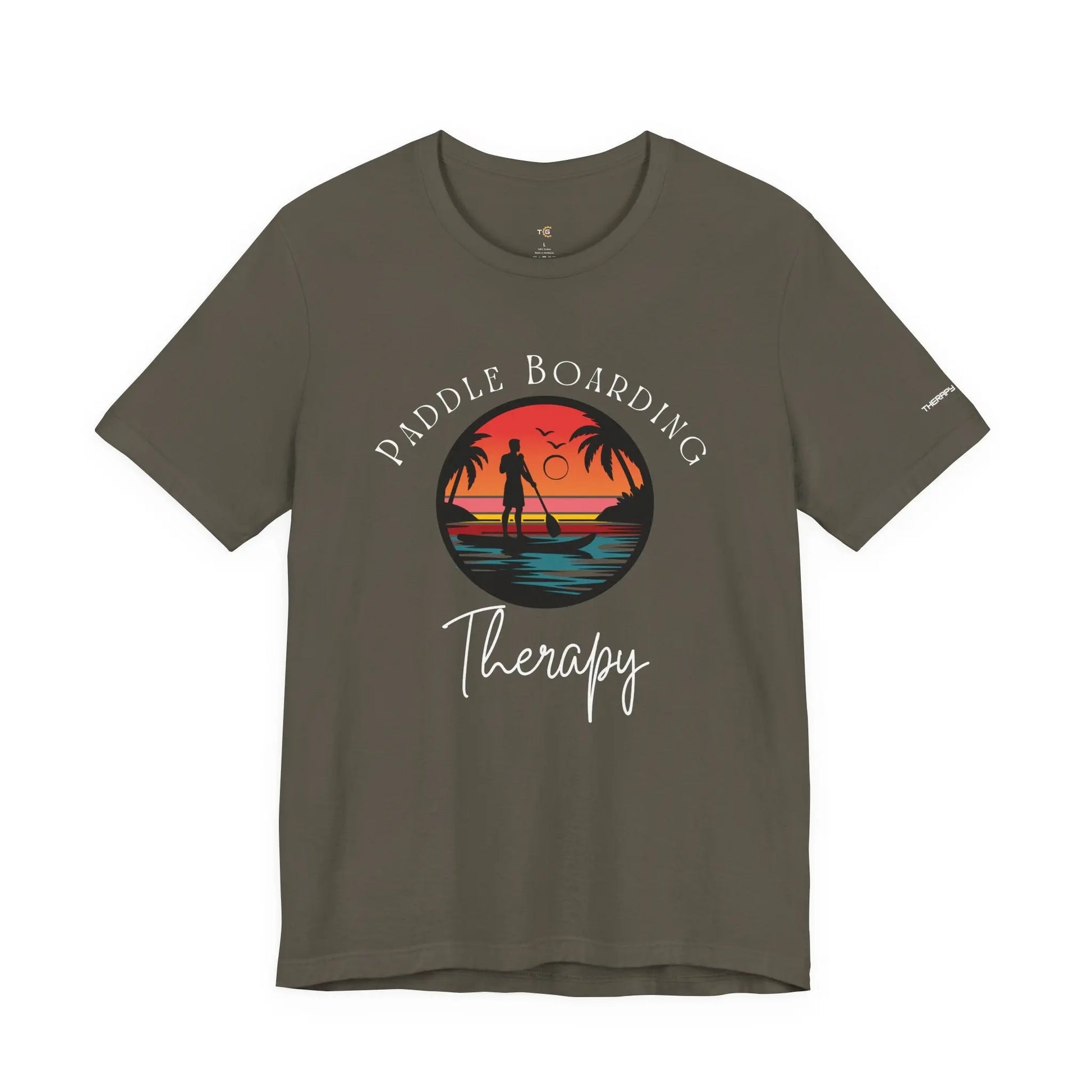 Paddle Boarding Therapy Tee, Relaxation Shirt, Beach Lover Gift, Summer Vibes Clothing, Outdoor Adventure T-Shirt, Water Sports Apparel Printify