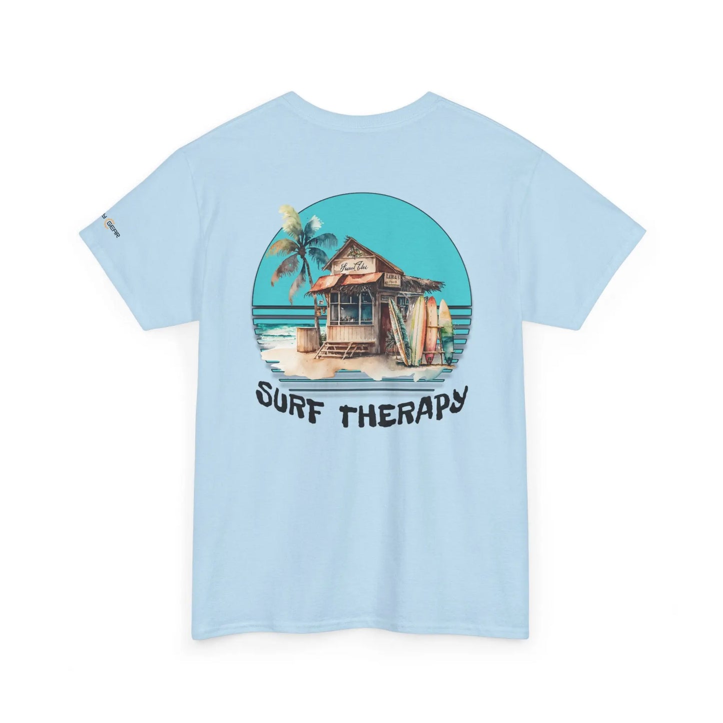 Surf Therapy Unisex Heavy Cotton Tee - Beach Vibes Clothing, Summer Casual Wear, Gift for Surfers Printify
