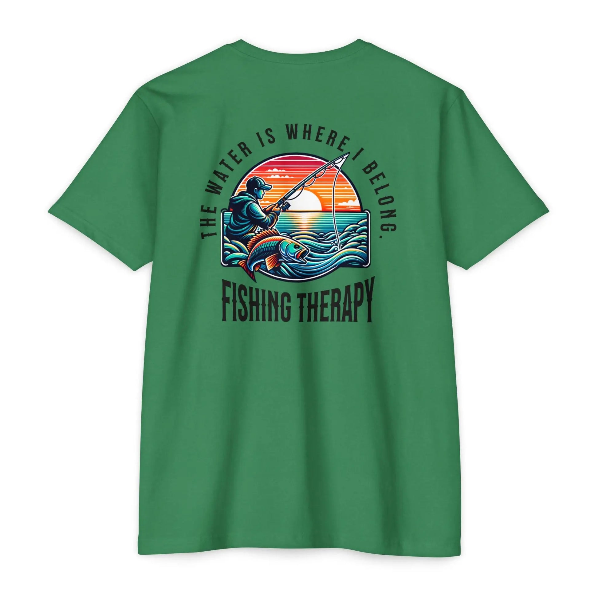 Fishing Therapy T-Shirt, Unisex Tee for Fishermen, Gift for Anglers, Summer Apparel, Outdoor Adventure Wear, Casual Fishing Shirt Printify
