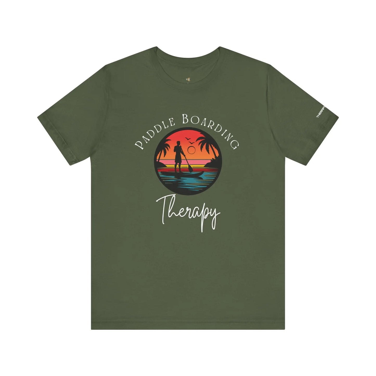 Paddle Boarding Therapy Tee, Relaxation Shirt, Beach Lover Gift, Summer Vibes Clothing, Outdoor Adventure T-Shirt, Water Sports Apparel Printify