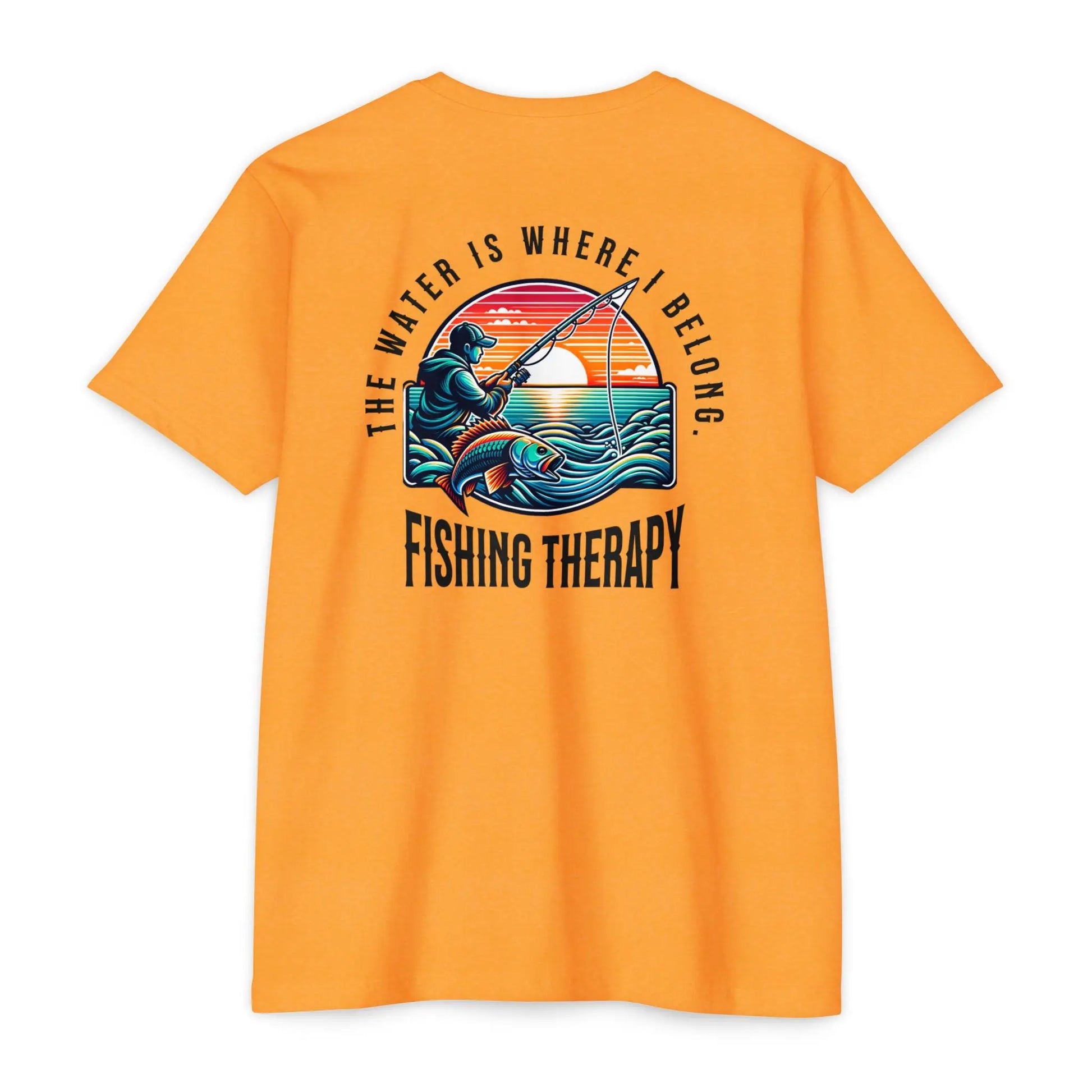 Fishing Therapy T-Shirt, Unisex Tee for Fishermen, Gift for Anglers, Summer Apparel, Outdoor Adventure Wear, Casual Fishing Shirt Printify