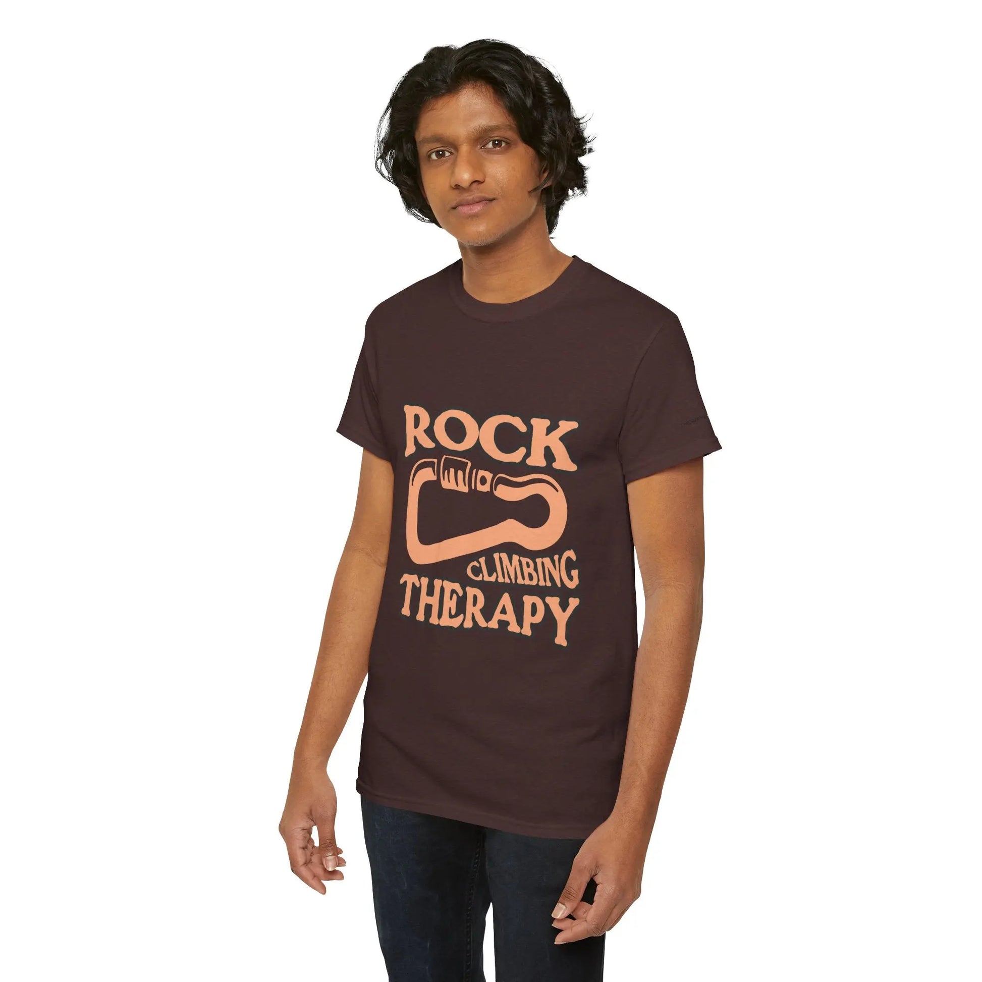 Rock Climbing Therapy Tee, Climber T-Shirt, Outdoor Enthusiast Gift, Adventure Apparel, Sport Shirt, Motivational Climbing Top Printify