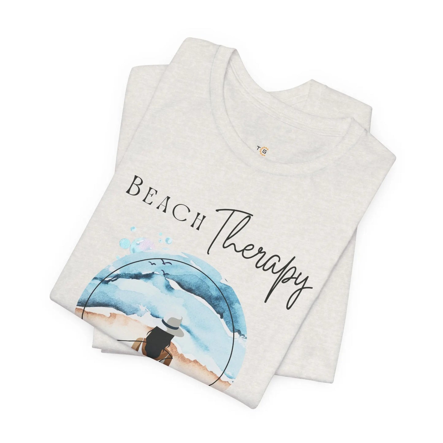 Beach Therapy Tee, Summer T-Shirt, Relaxation Shirt, Beach Vibes Apparel, Vacation Wear, Travel Clothes Printify