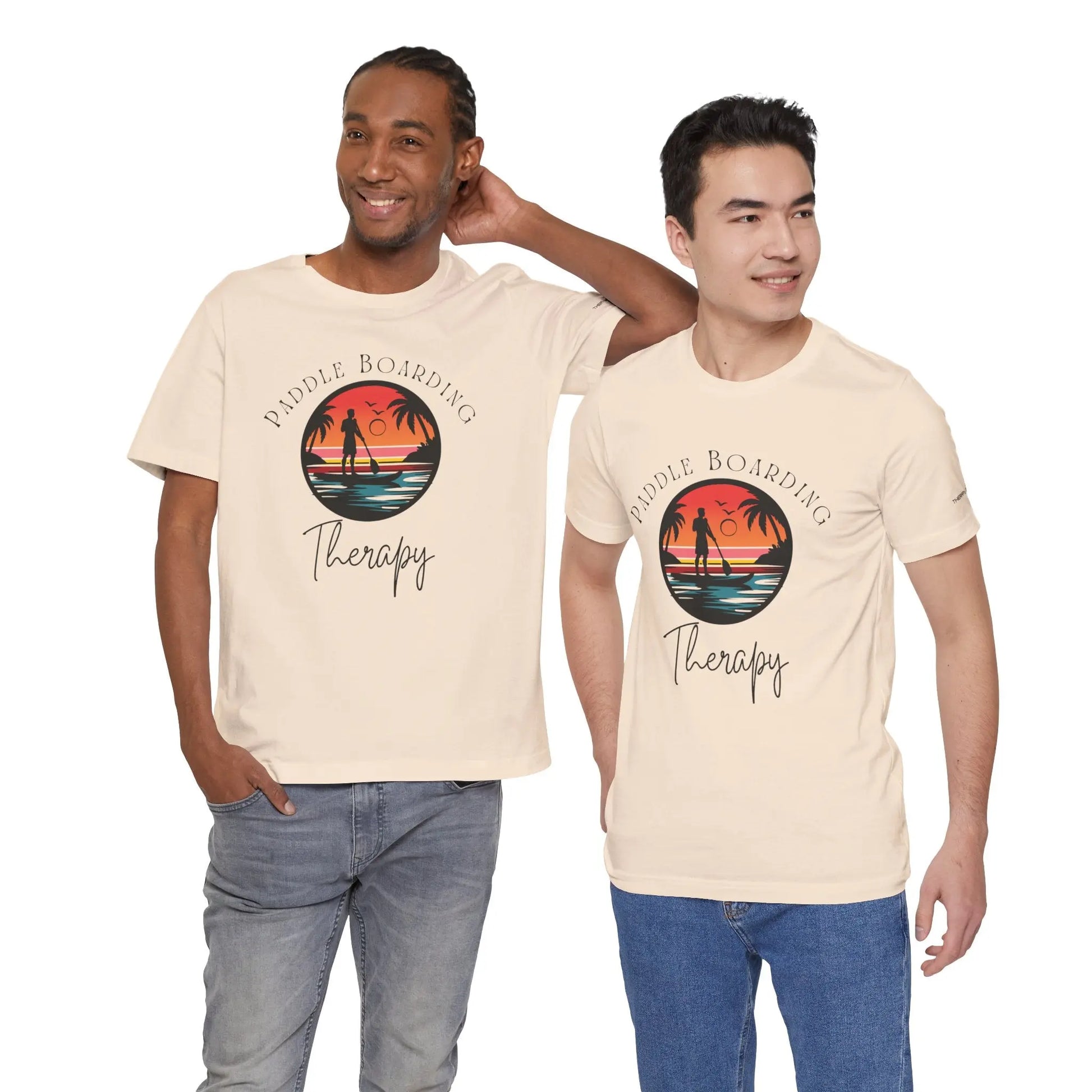 Paddle Boarding Therapy Tee, Relaxation Shirt, Beach Lover Gift, Summer Vibes Clothing, Outdoor Adventure T-Shirt, Water Sports Apparel Printify