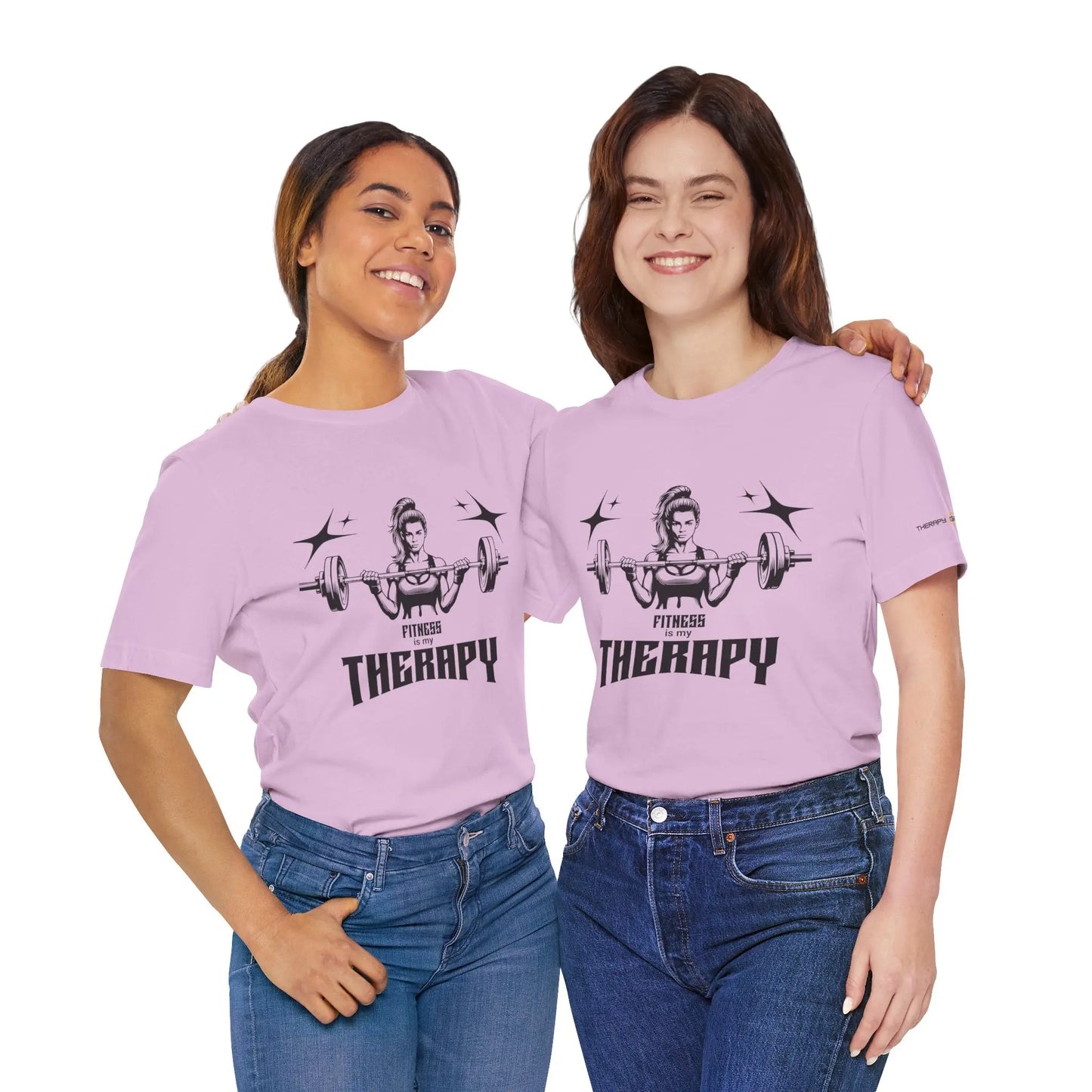 Fitness Therapy Tee, Unisex Workout Shirt, Gym Apparel, Gift for Fitness Enthusiasts, Casual Wear, Motivational Top Printify