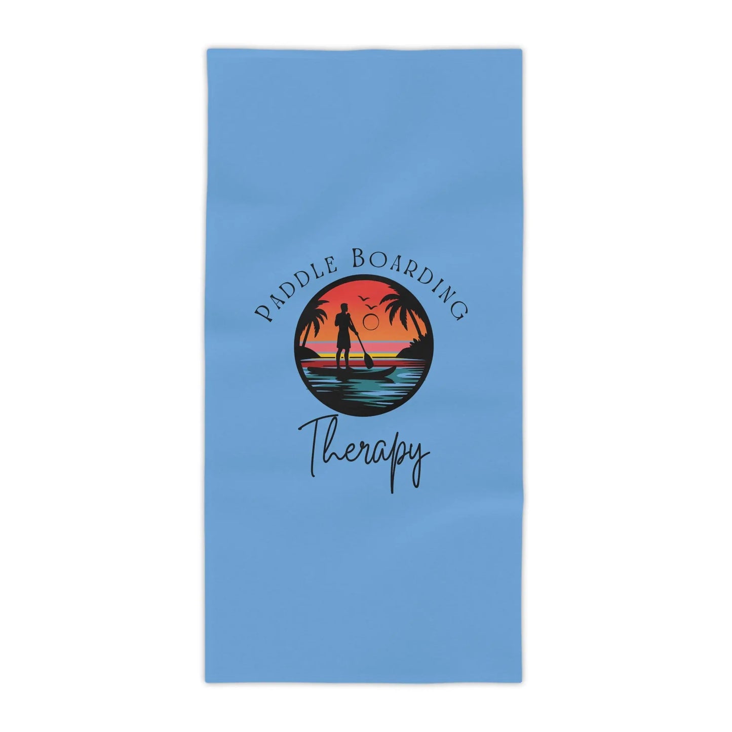 Paddle Boarding Therapy Beach Towel - Perfect for Summer Fun Printify