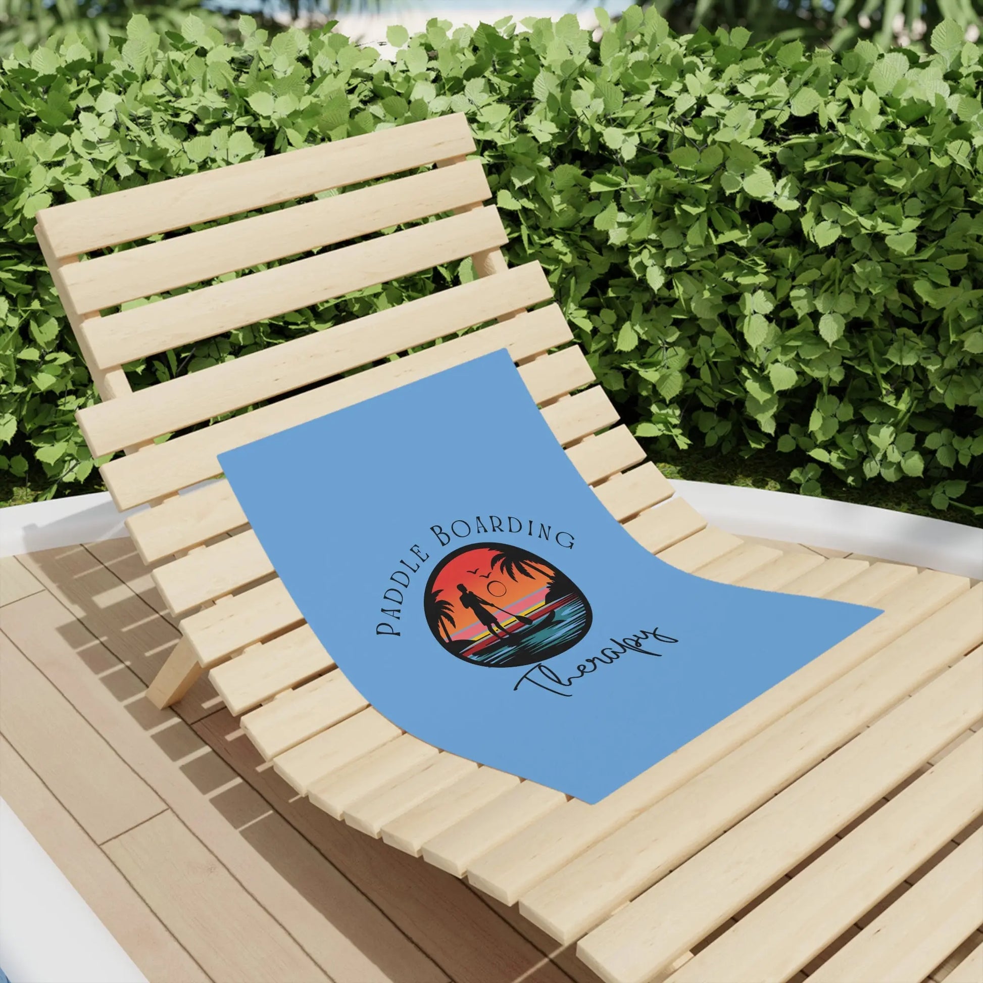 Paddle Boarding Therapy Beach Towel - Perfect for Summer Fun Printify