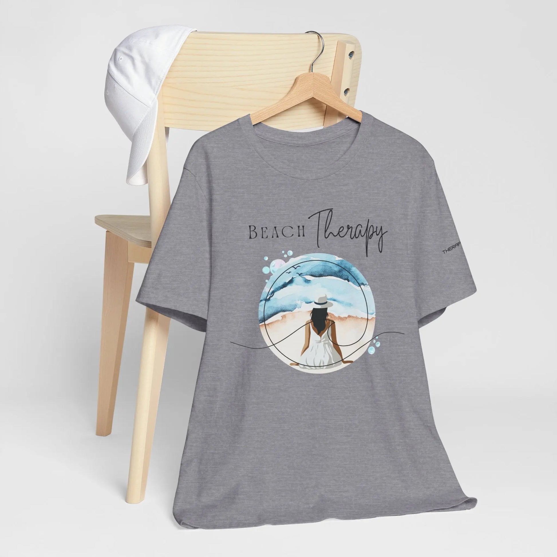 Beach Therapy Tee, Summer T-Shirt, Relaxation Shirt, Beach Vibes Apparel, Vacation Wear, Travel Clothes Printify